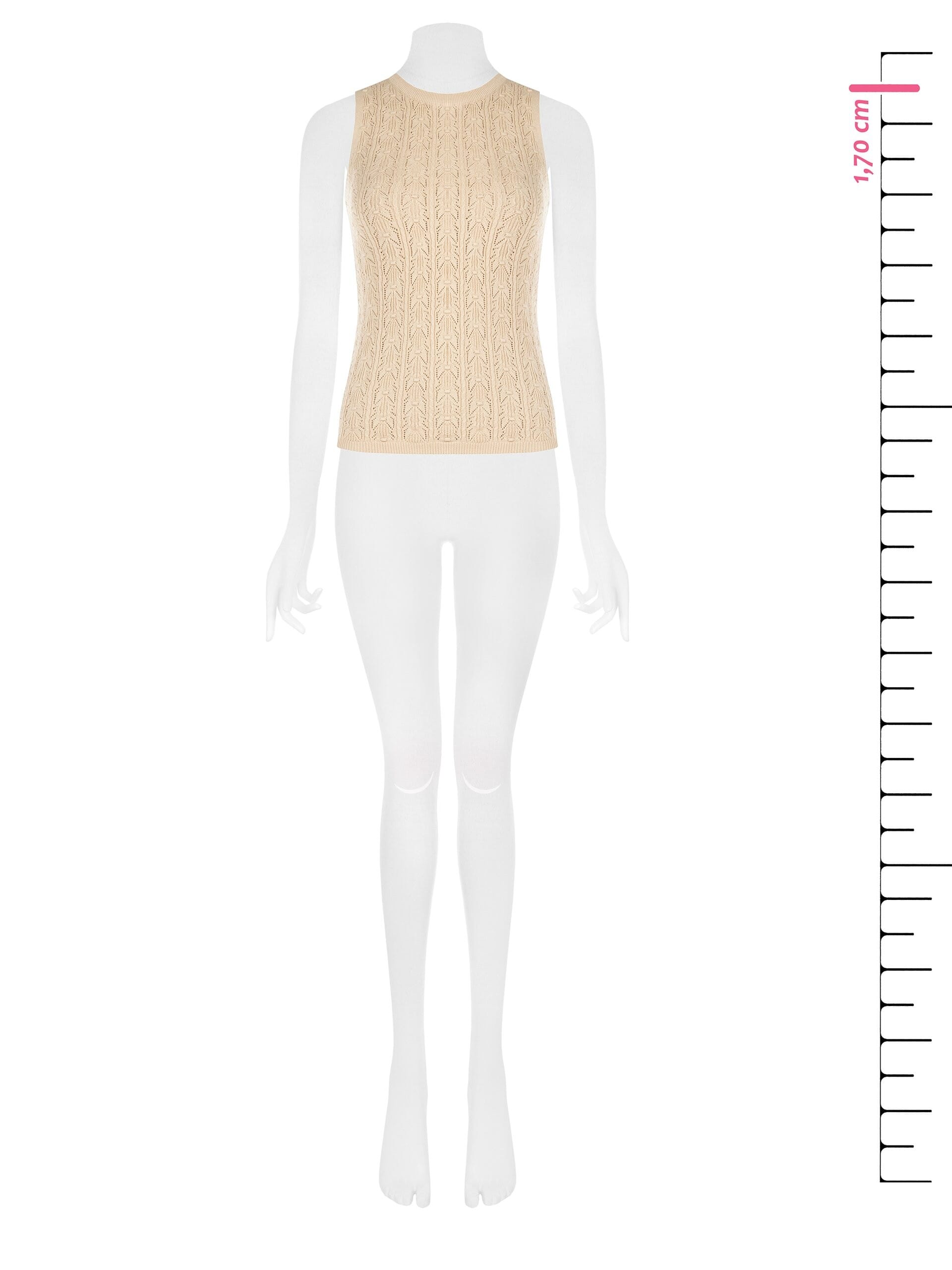 Top Tricot In Cotone Accollato Rinascimento