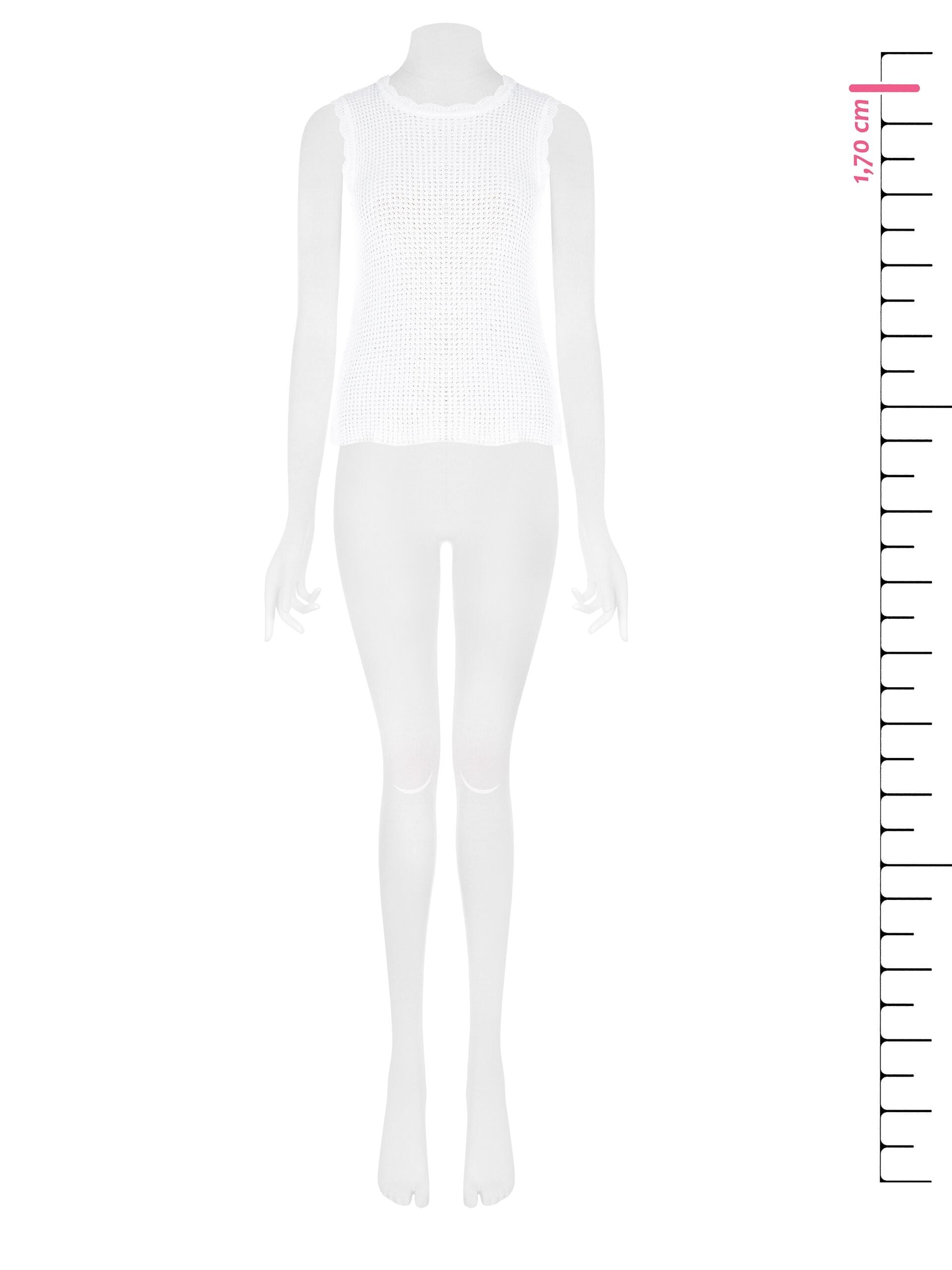 Top In Maglia Di Cotone Intrecciata E Traforata Rinascimento