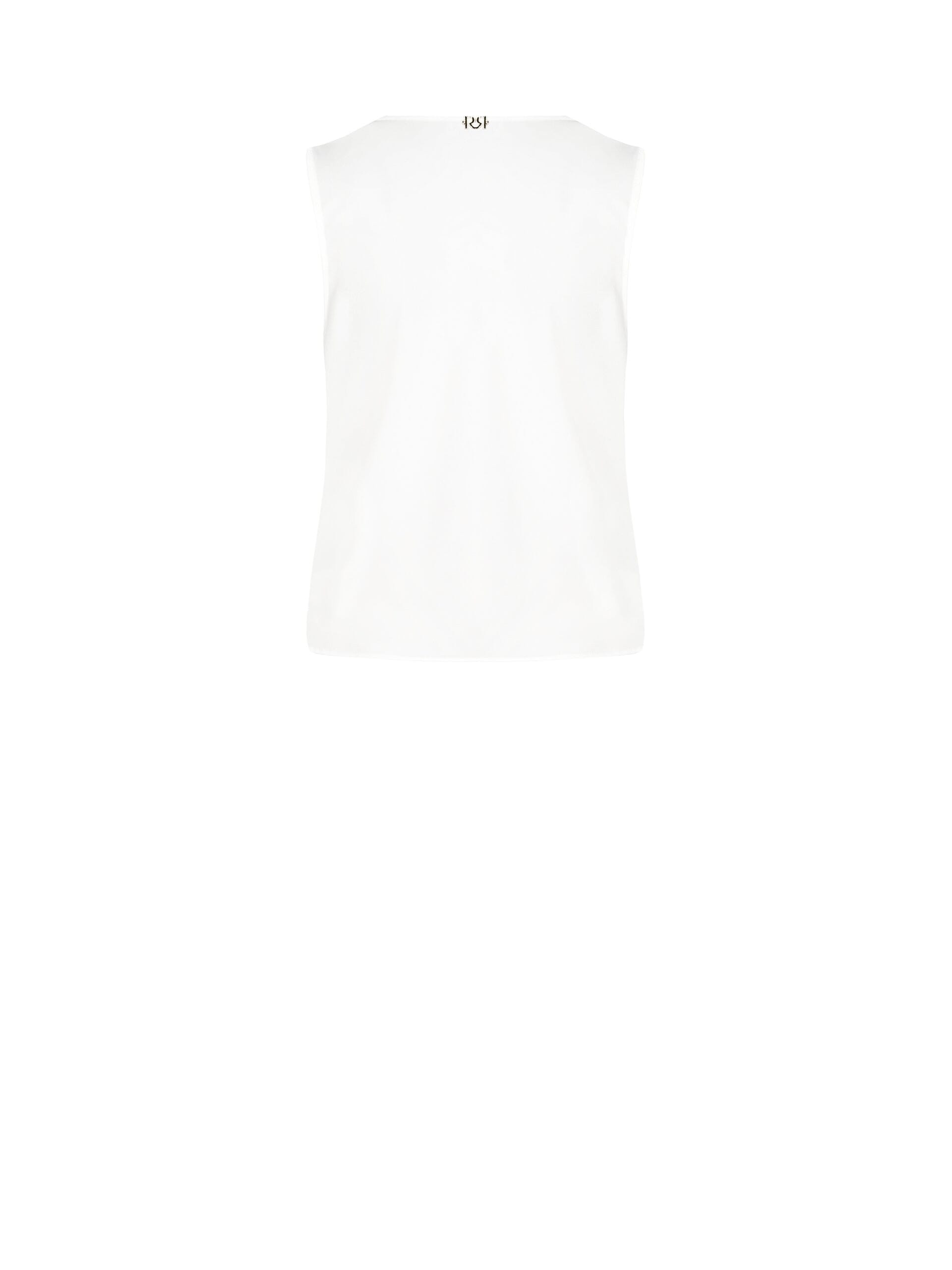Blusa Fluida In Raso Opaco Con Scollo A V Ad Incrocio Rinascimento