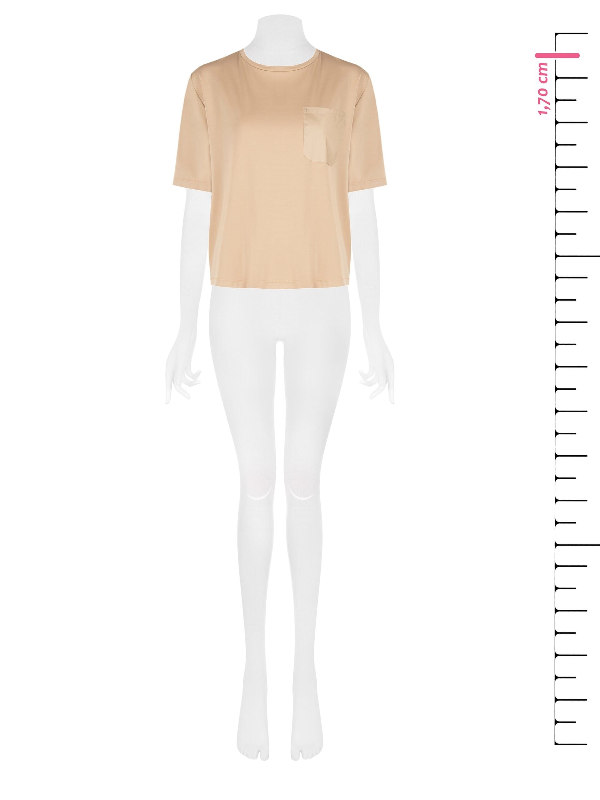 Blusa Ampia Jersey Davanti E Cotone Dietro Con Taschino Rinascimento