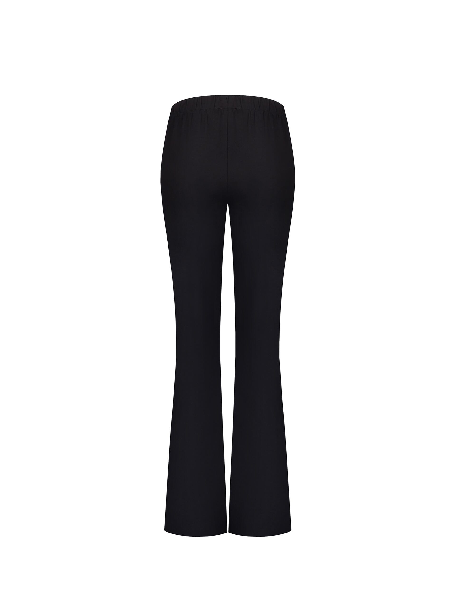 Pantaloni A Zampa In Jersey Con Elastico In Vita Rinascimento