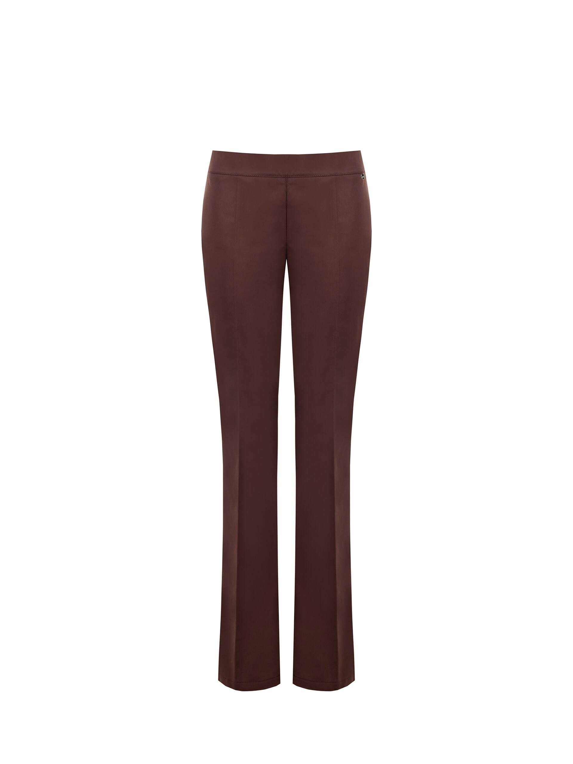 Pantaloni Dritti In Misto Cotone Con Zip Laterale Rinascimento