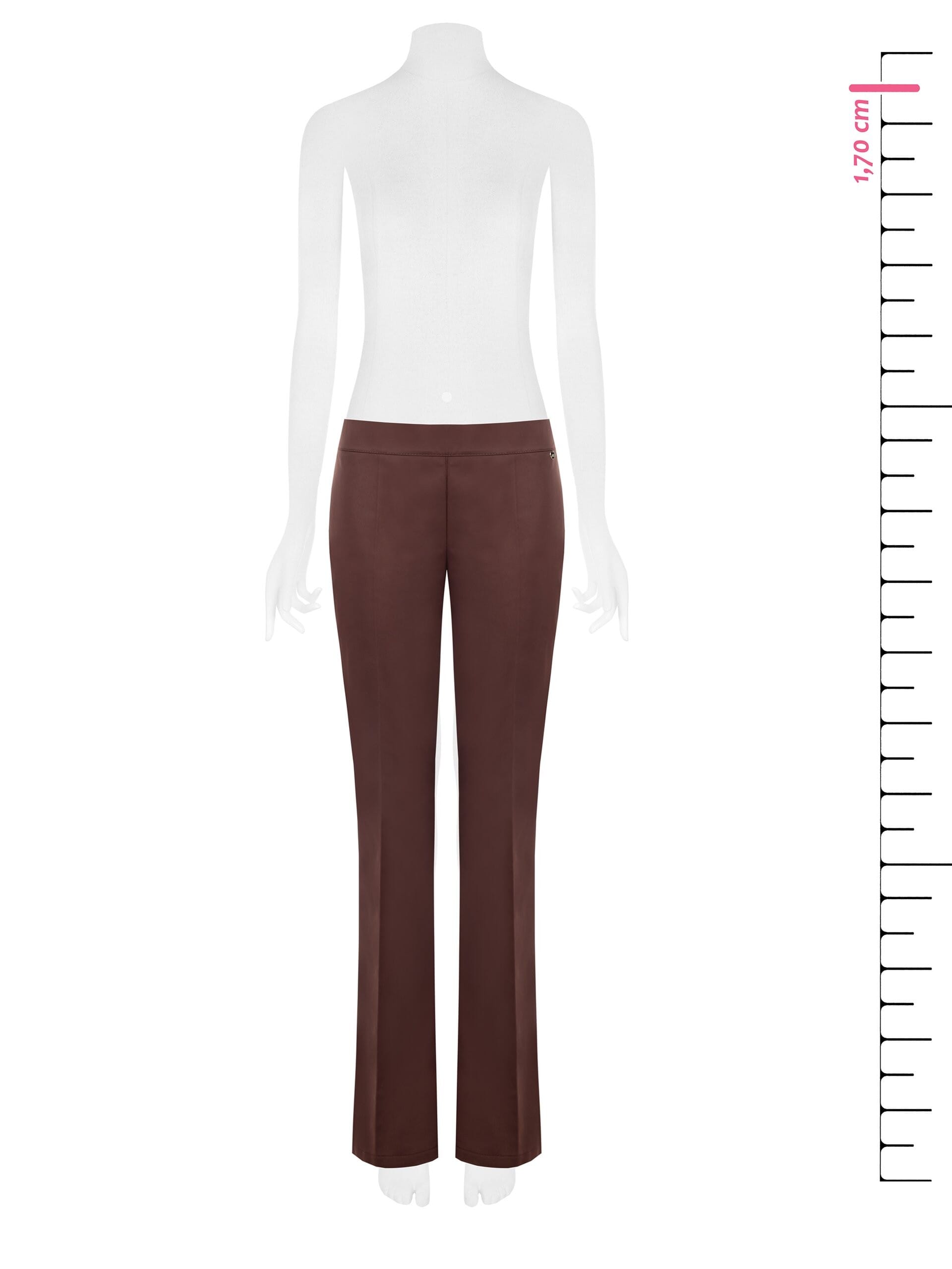 Pantaloni Dritti In Misto Cotone Con Zip Laterale Rinascimento