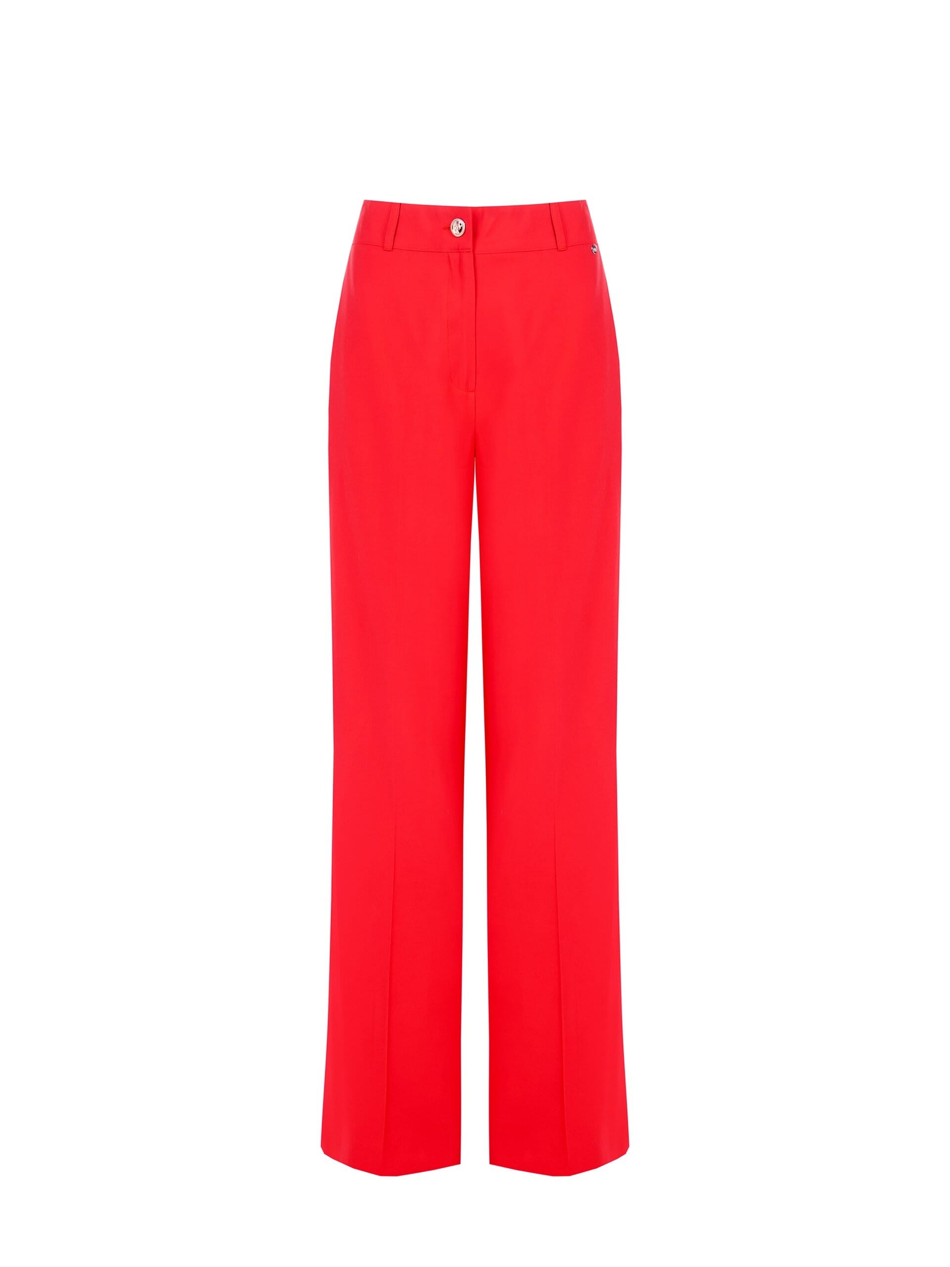 Pantaloni Palazzo In Misto Viscosa Con Tasche Ed Elastico Dietro Rinascimento