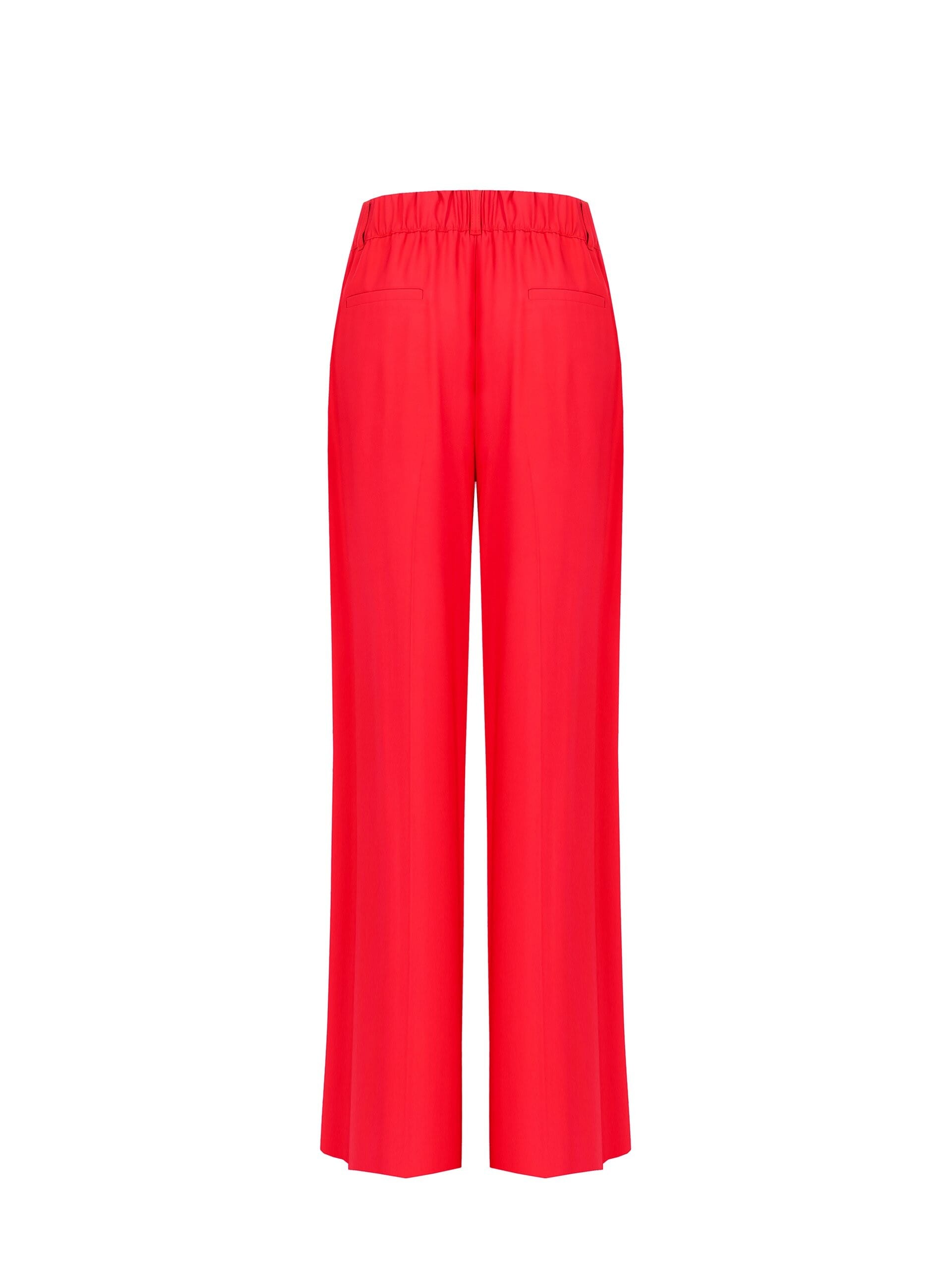 Pantaloni Palazzo In Misto Viscosa Con Tasche Ed Elastico Dietro Rinascimento