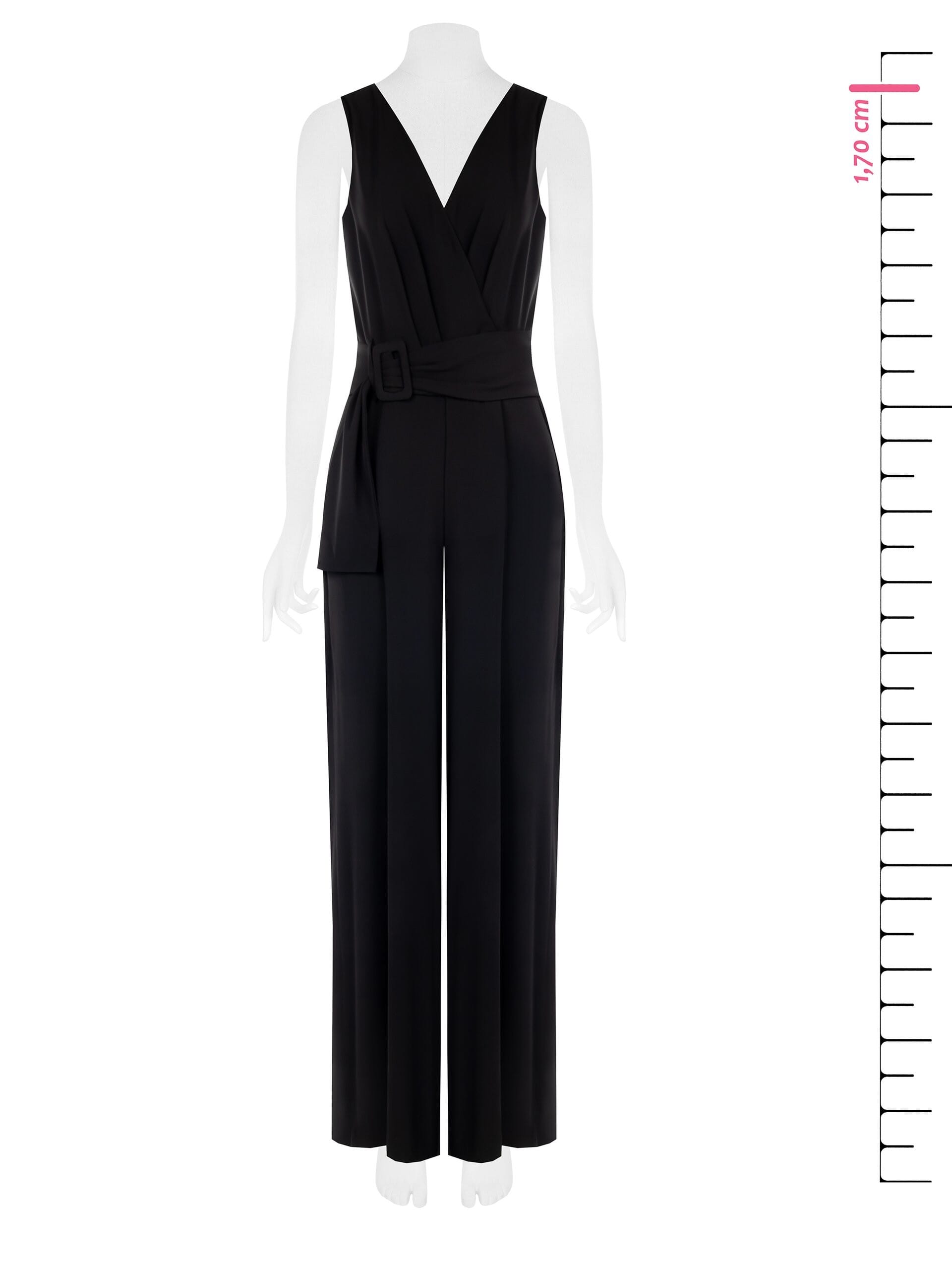 Stretch Cotton Blend Full Length Suit With Rigid Logo Belt Rinascimento