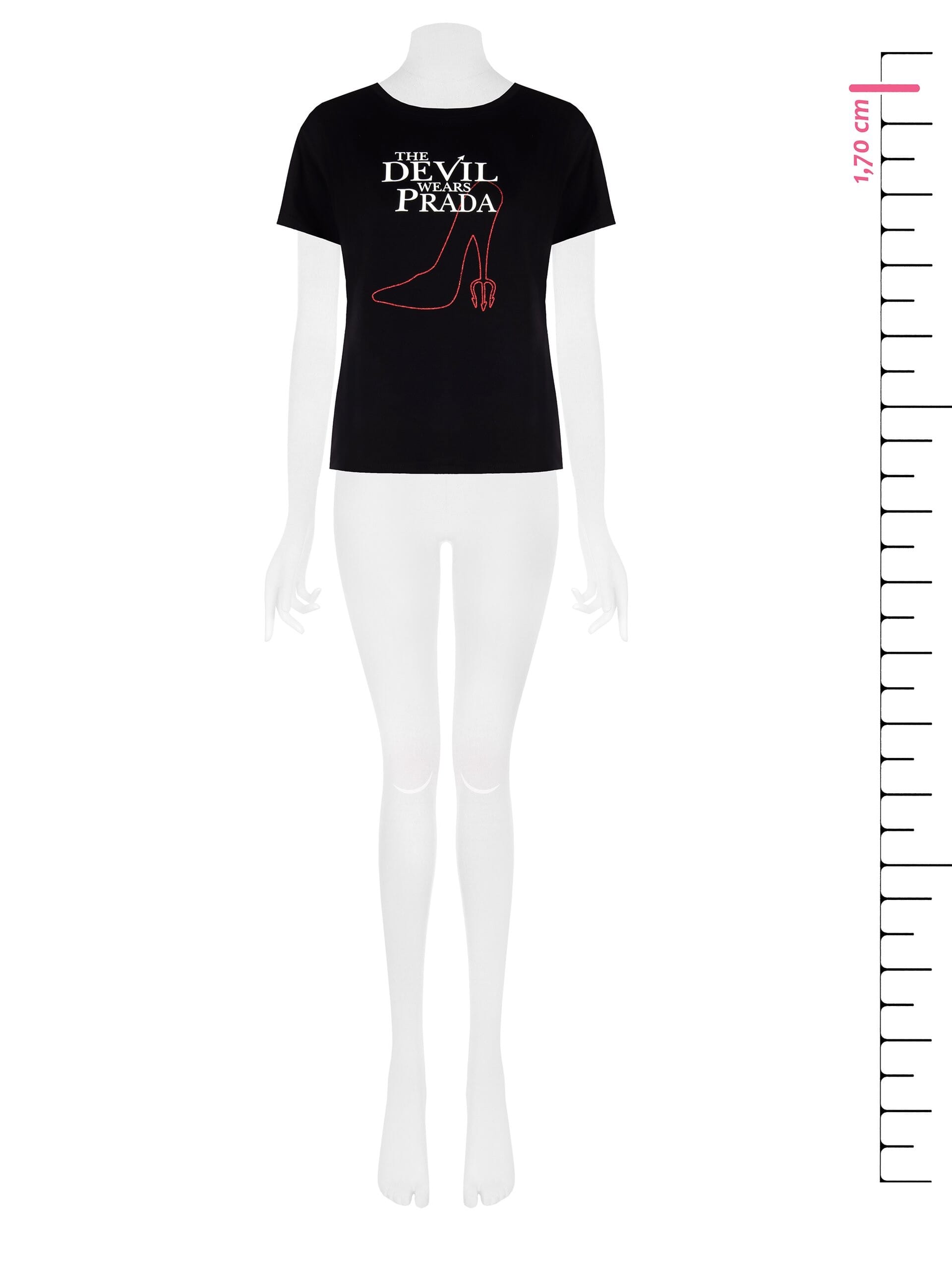 T-Shirt Regular Il Diavolo Veste Prada Stampa Stiletto Rinascimento