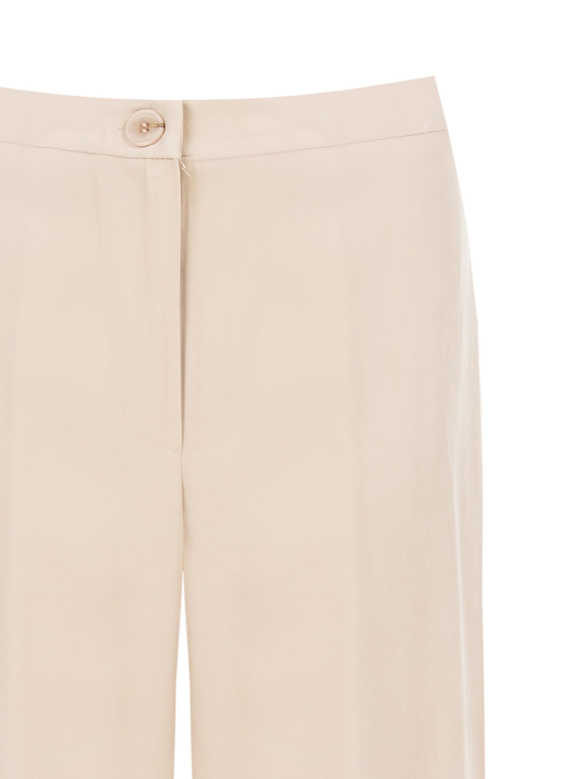 Pocketless Viscose Mix Palazzo Trousers Rinascimento