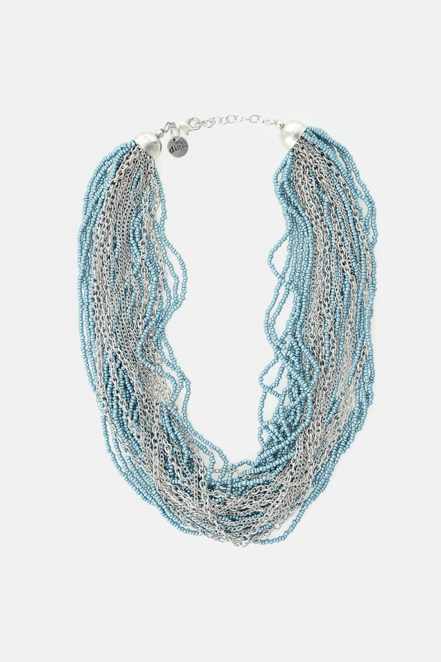 Collana Girocollo Multifilo Con Microperle E Catene Dixie