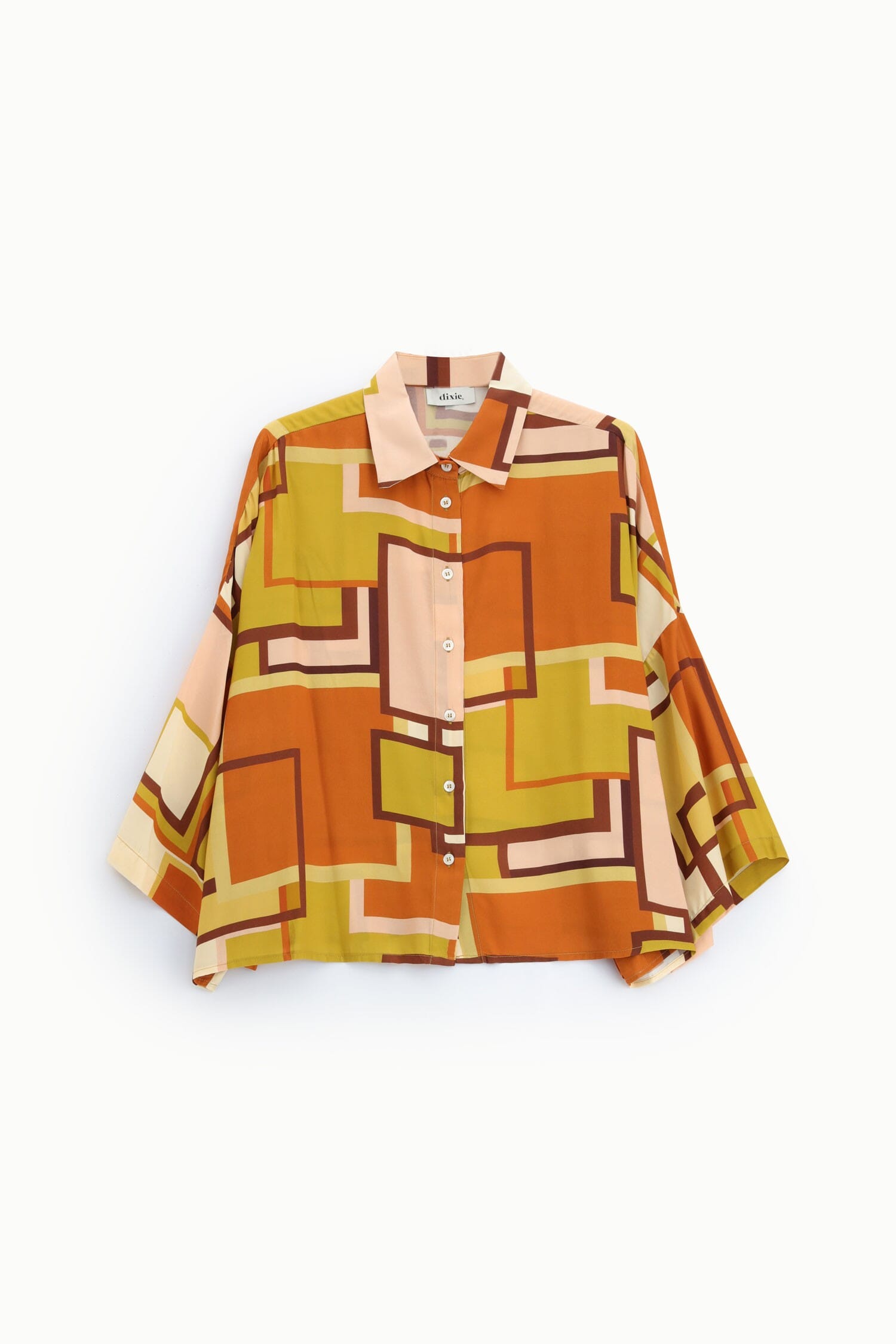 Dixie Multicoloured Geometric Pattern Wide Shirt