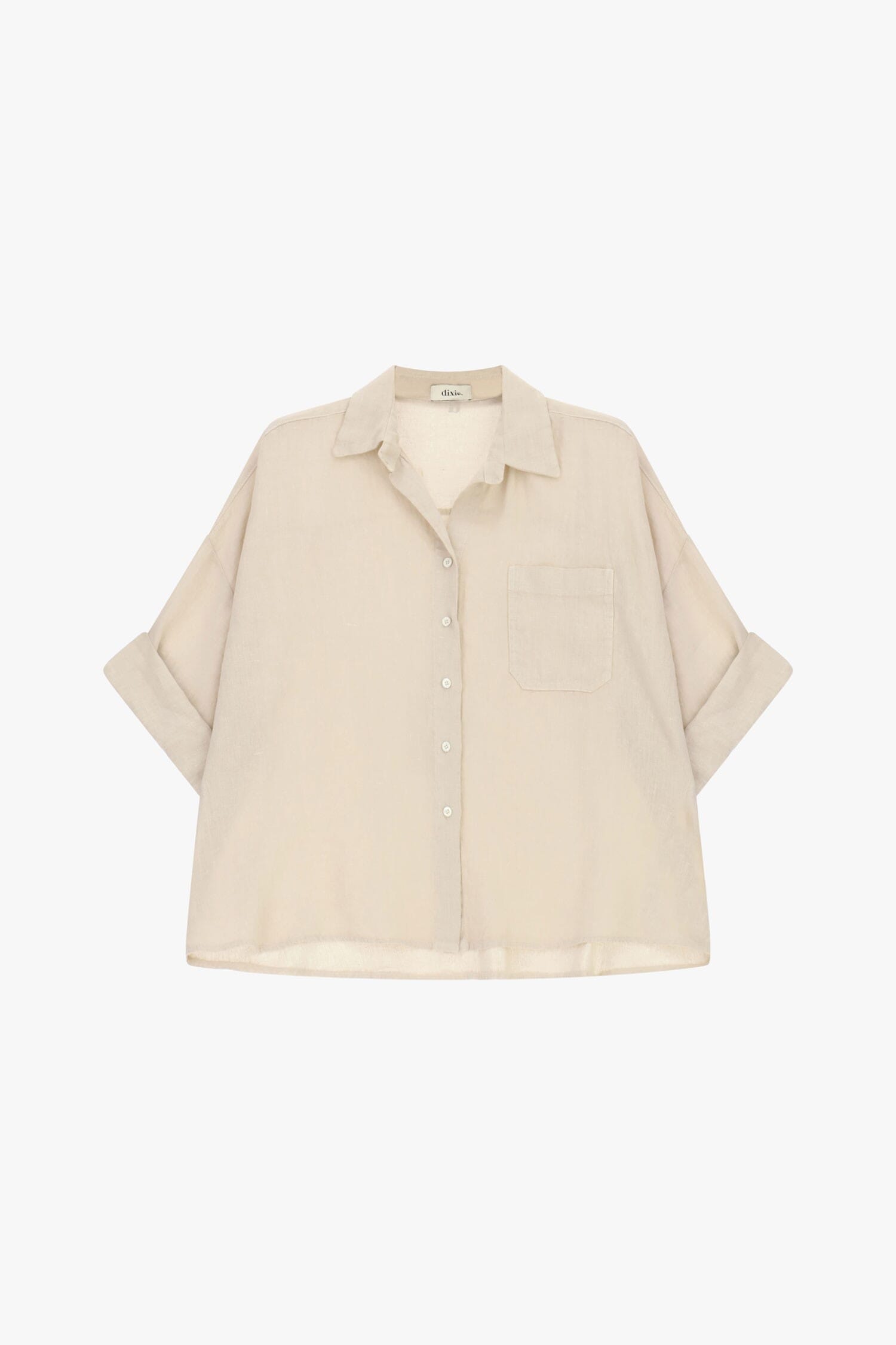 Camicia Ampia Con Maniche 3/4 E Taschino Dixie