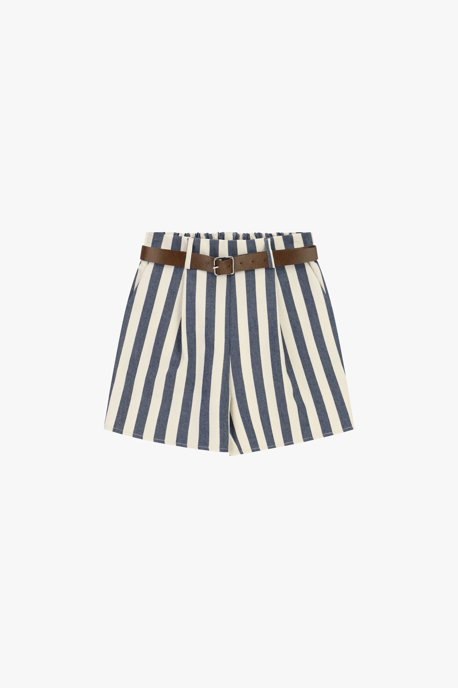 Regular-Fit Striped Shorts With Dixie Belt