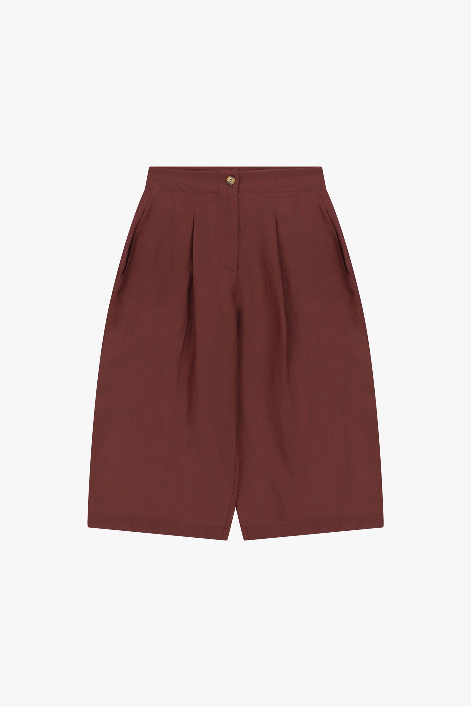 Women's High Waisted Shorts With Pince And Pockets Dixie