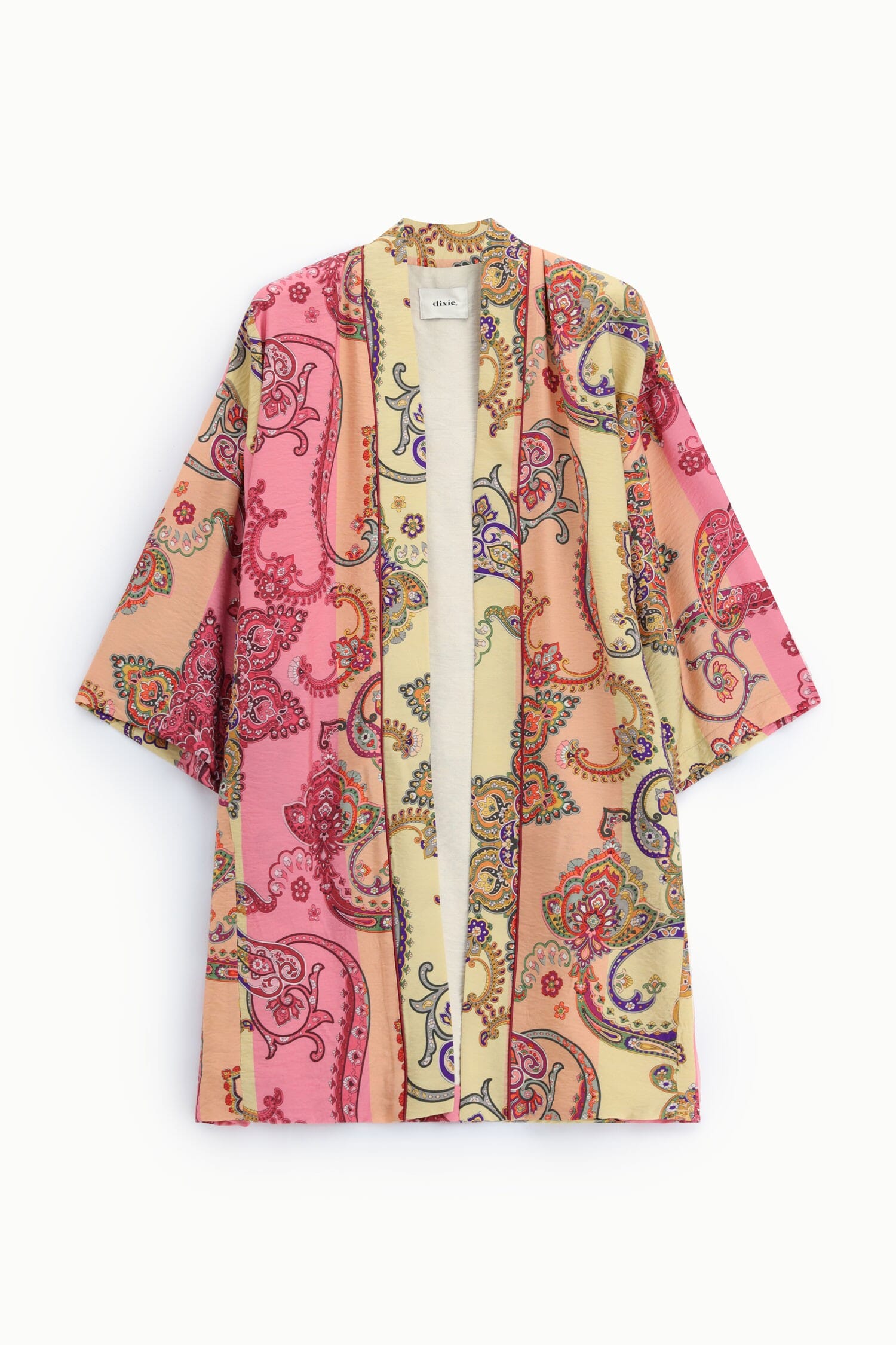 Dixie Paisley Pattern Oversize Shirt Jacket Without Closure
