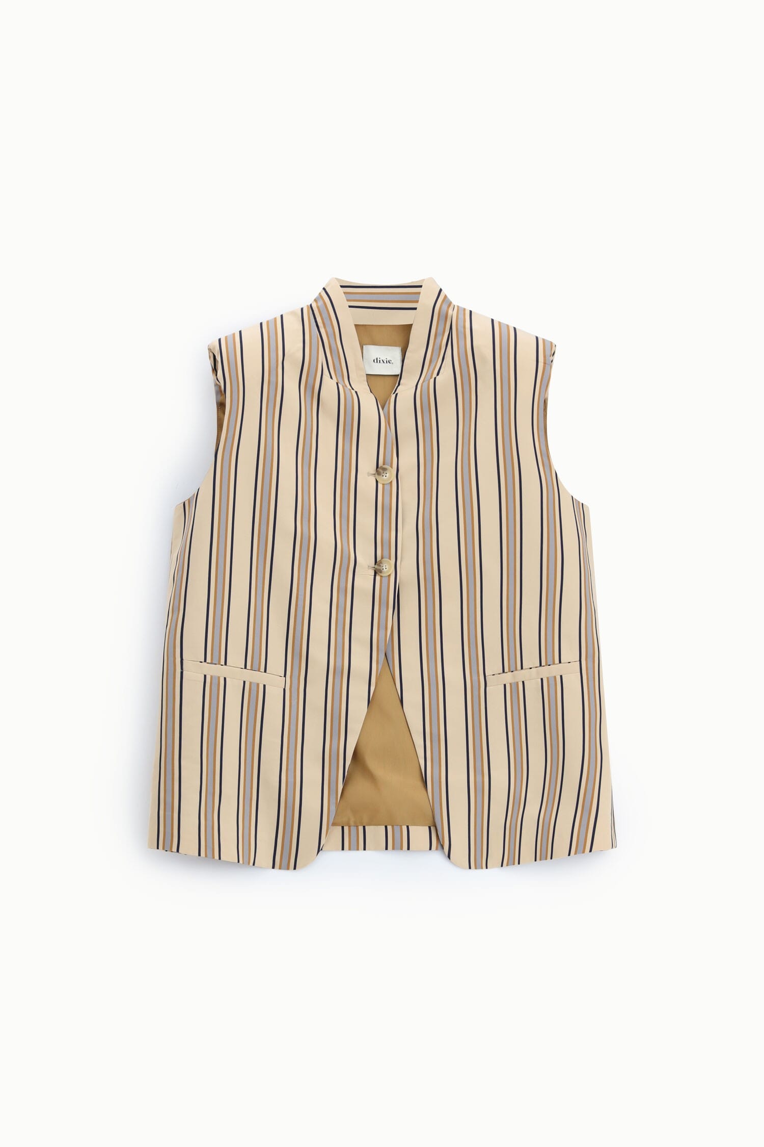 Dixie - Gilet à rayures boutonné sur le devant
