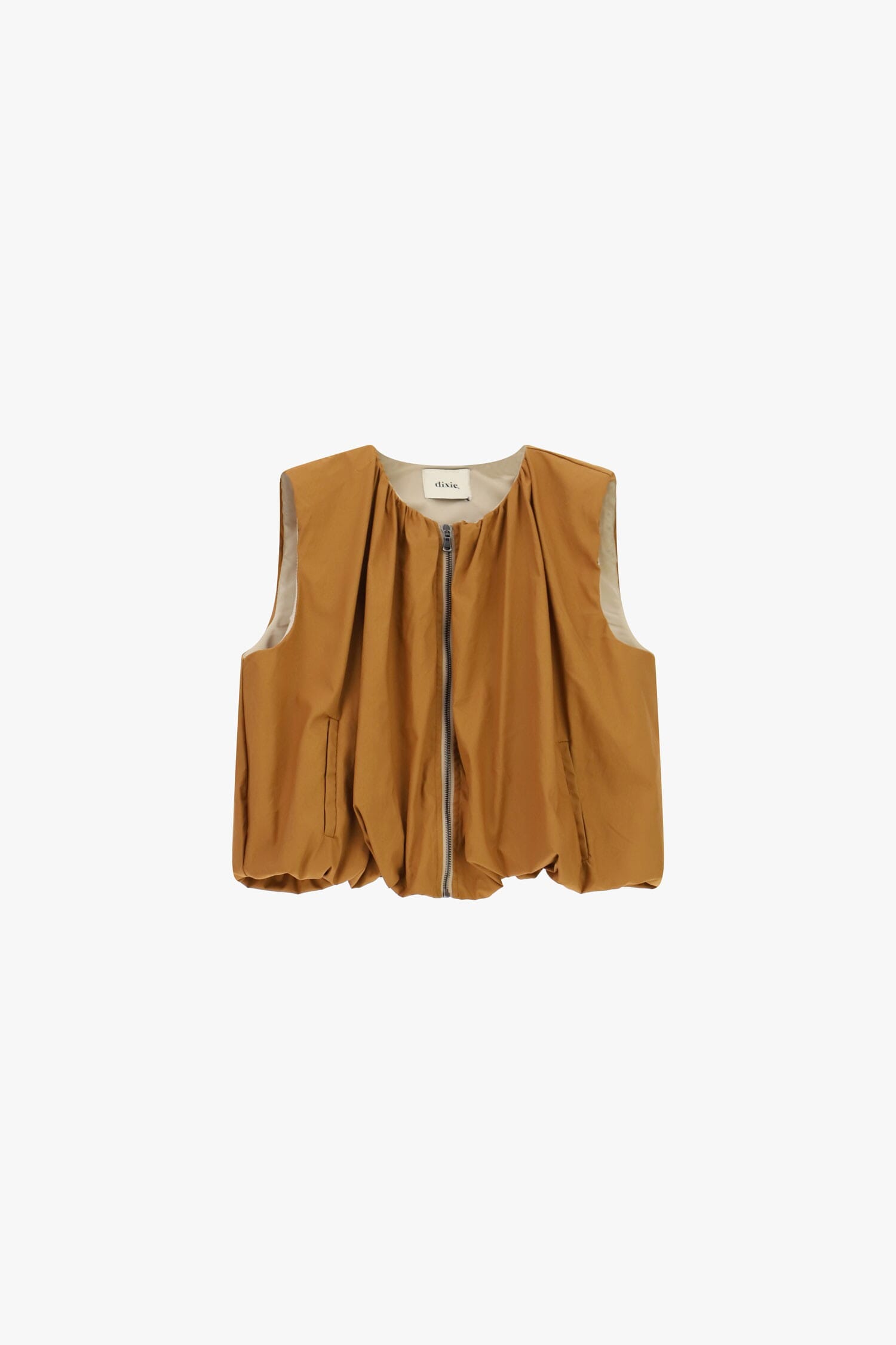 Gilet sans manches avec fermeture éclair et coupe ample Dixie
