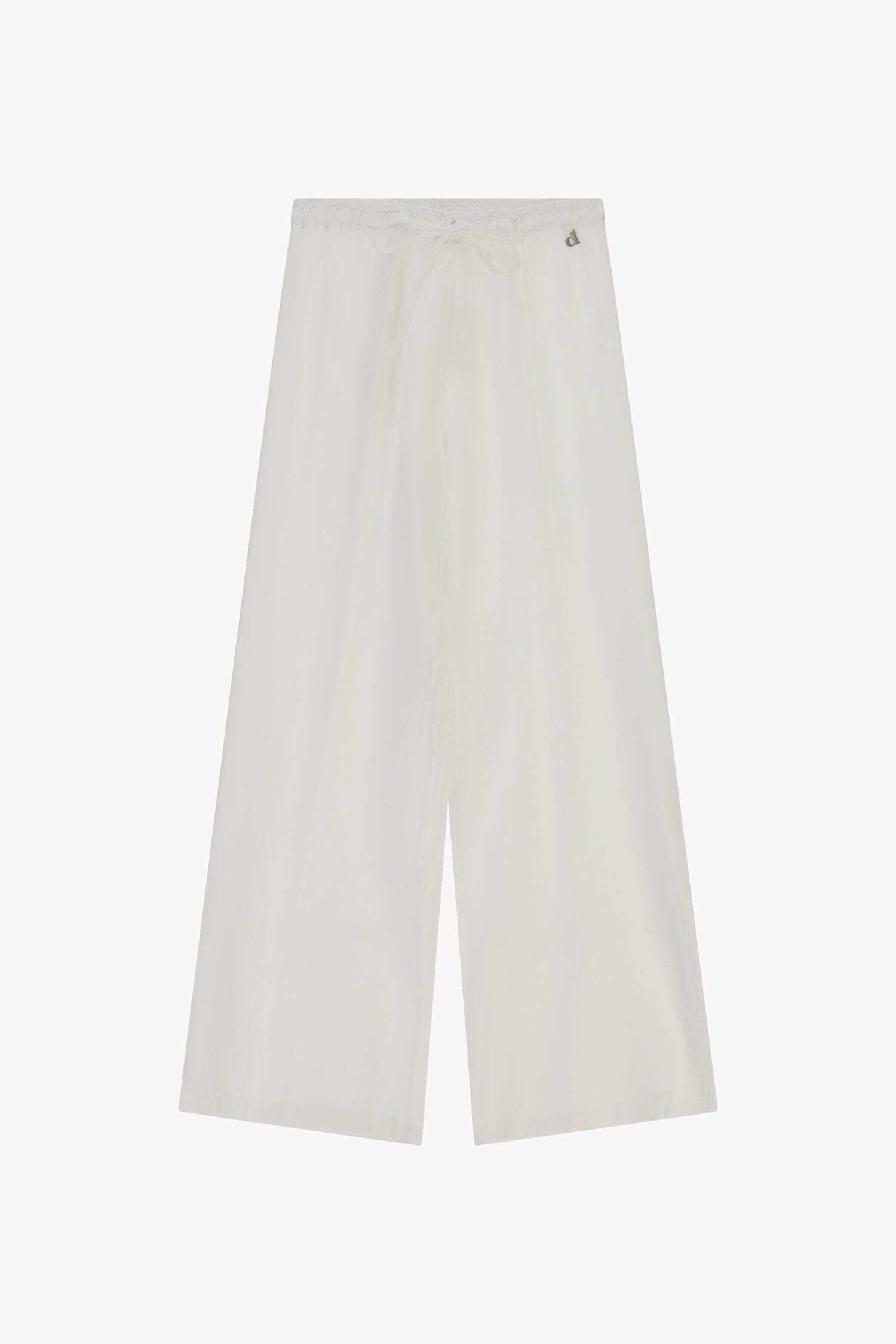Pantalon large avec taille haute et cordon de serrage Dixie