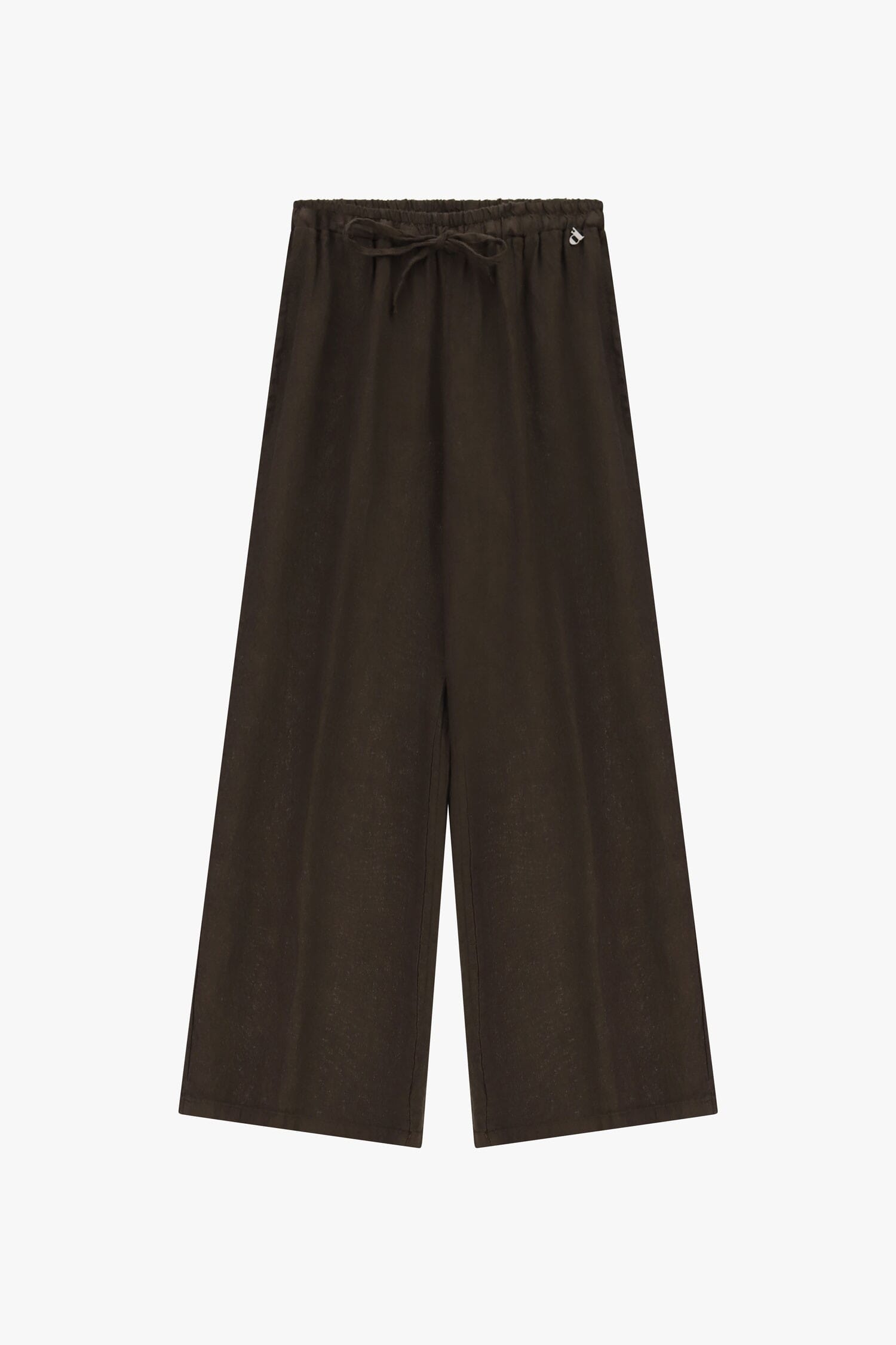 Pantalon large avec taille haute et cordon de serrage Dixie