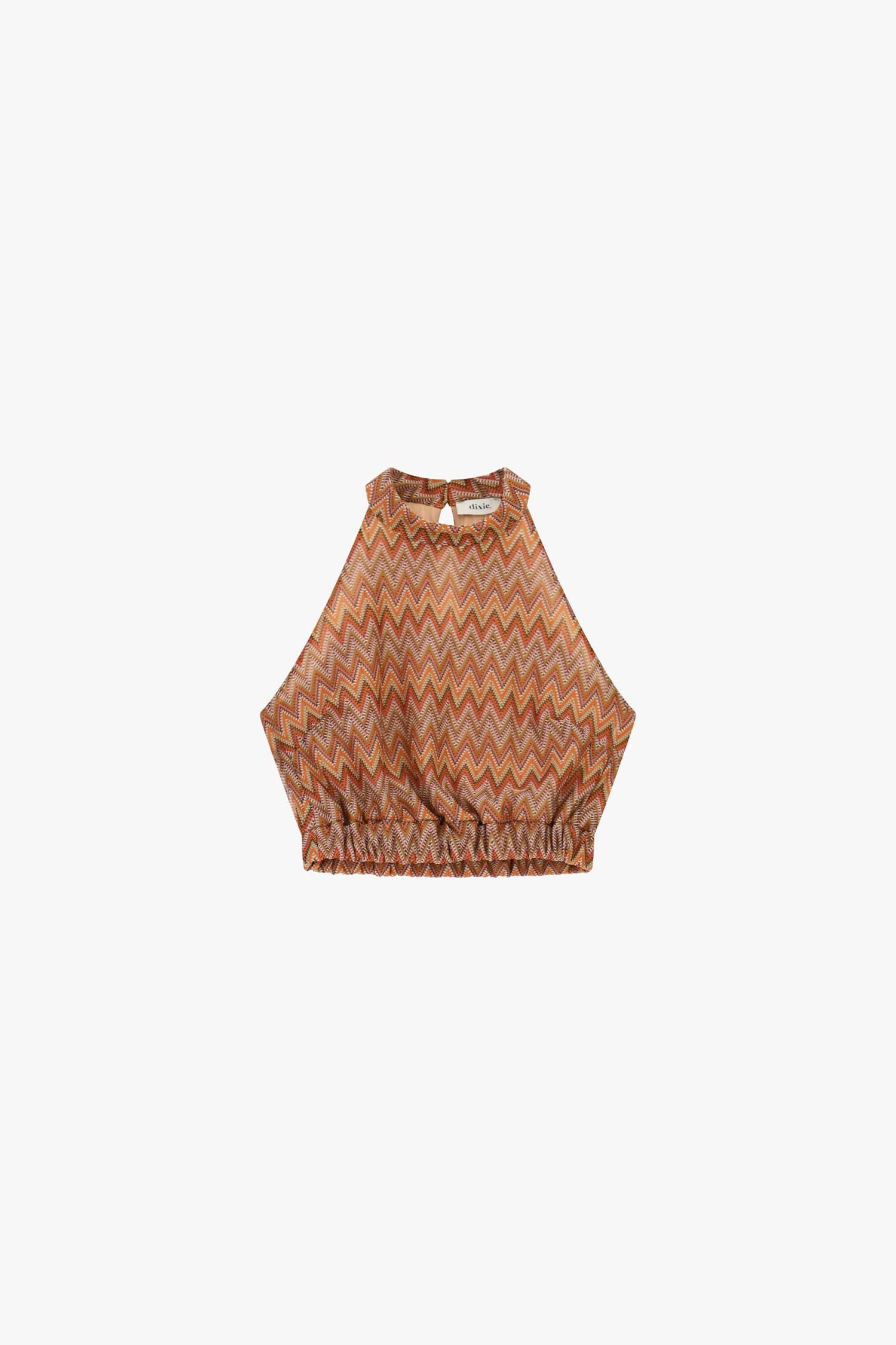 Zigzag Print Top with Dixie Curled Bottom