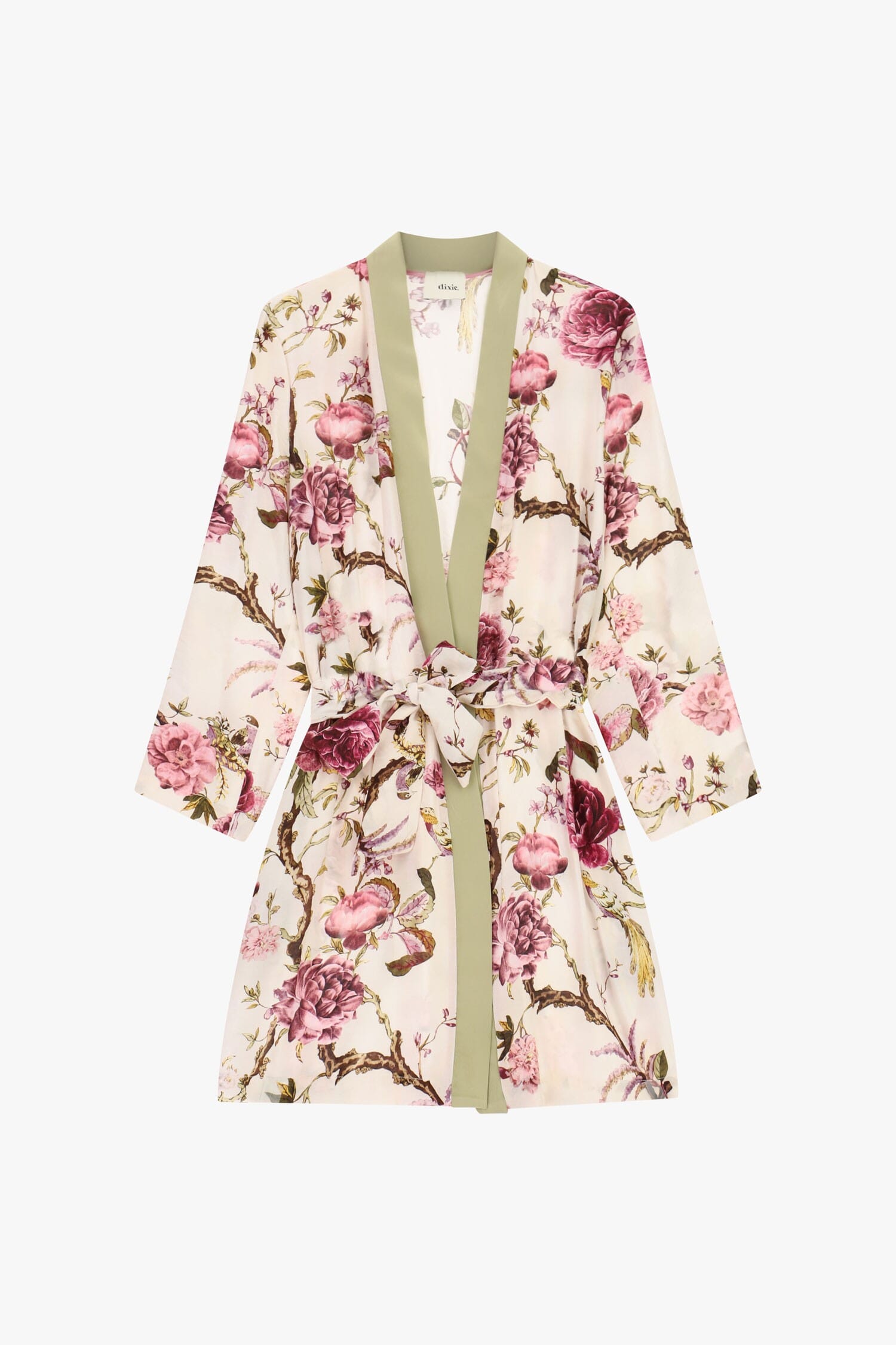Doudoune fantaisie florale avec ceinture Dixie