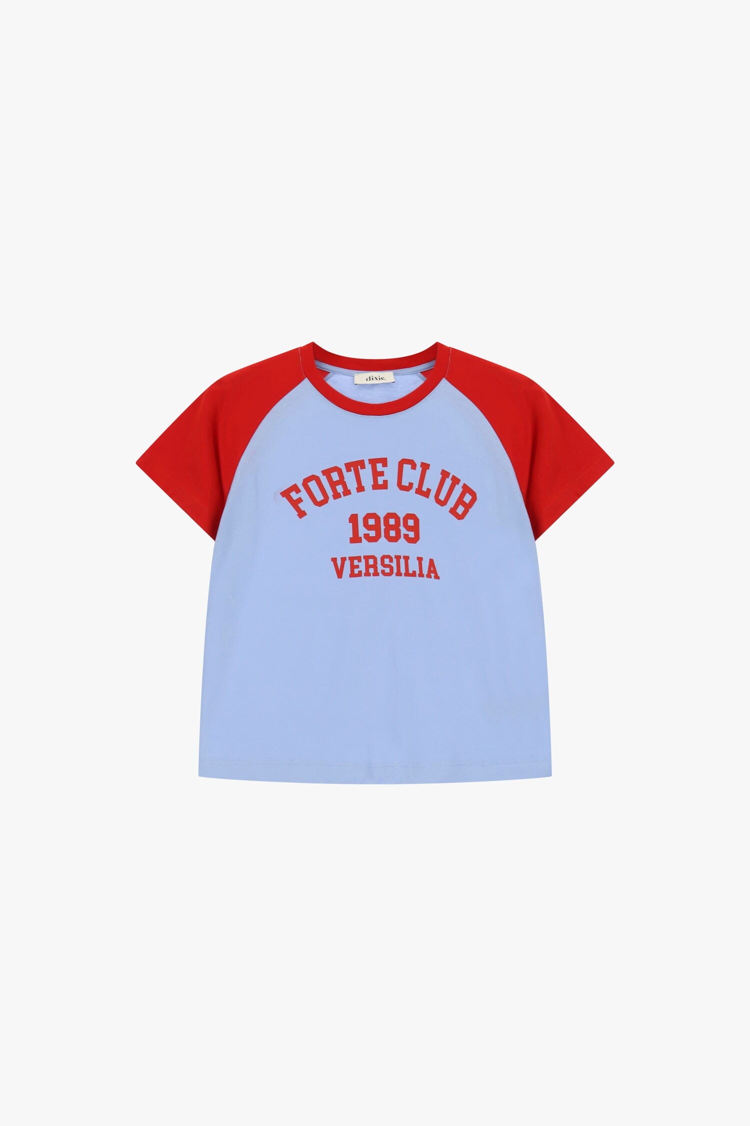 T-Shirt Con Maniche Raglan E Stampa Frontale Dixie