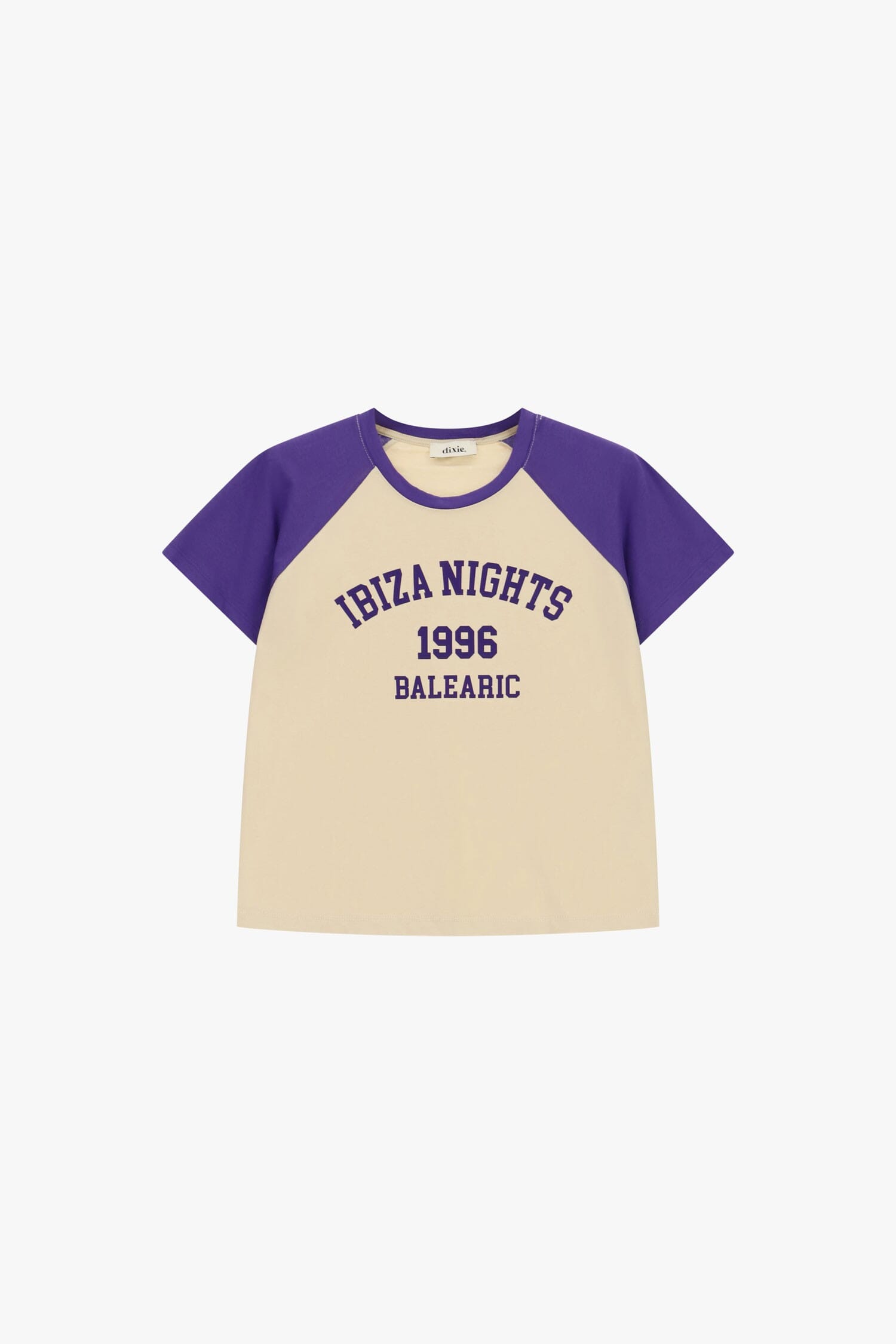 T-Shirt Con Maniche Raglan E Stampa Frontale Dixie