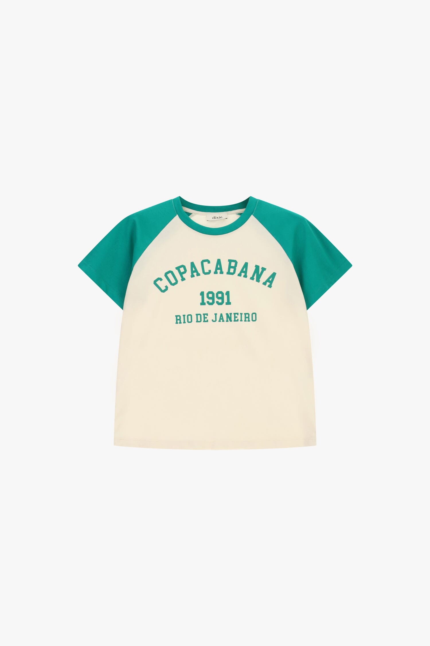 T-Shirt Con Maniche Raglan E Stampa Frontale Dixie
