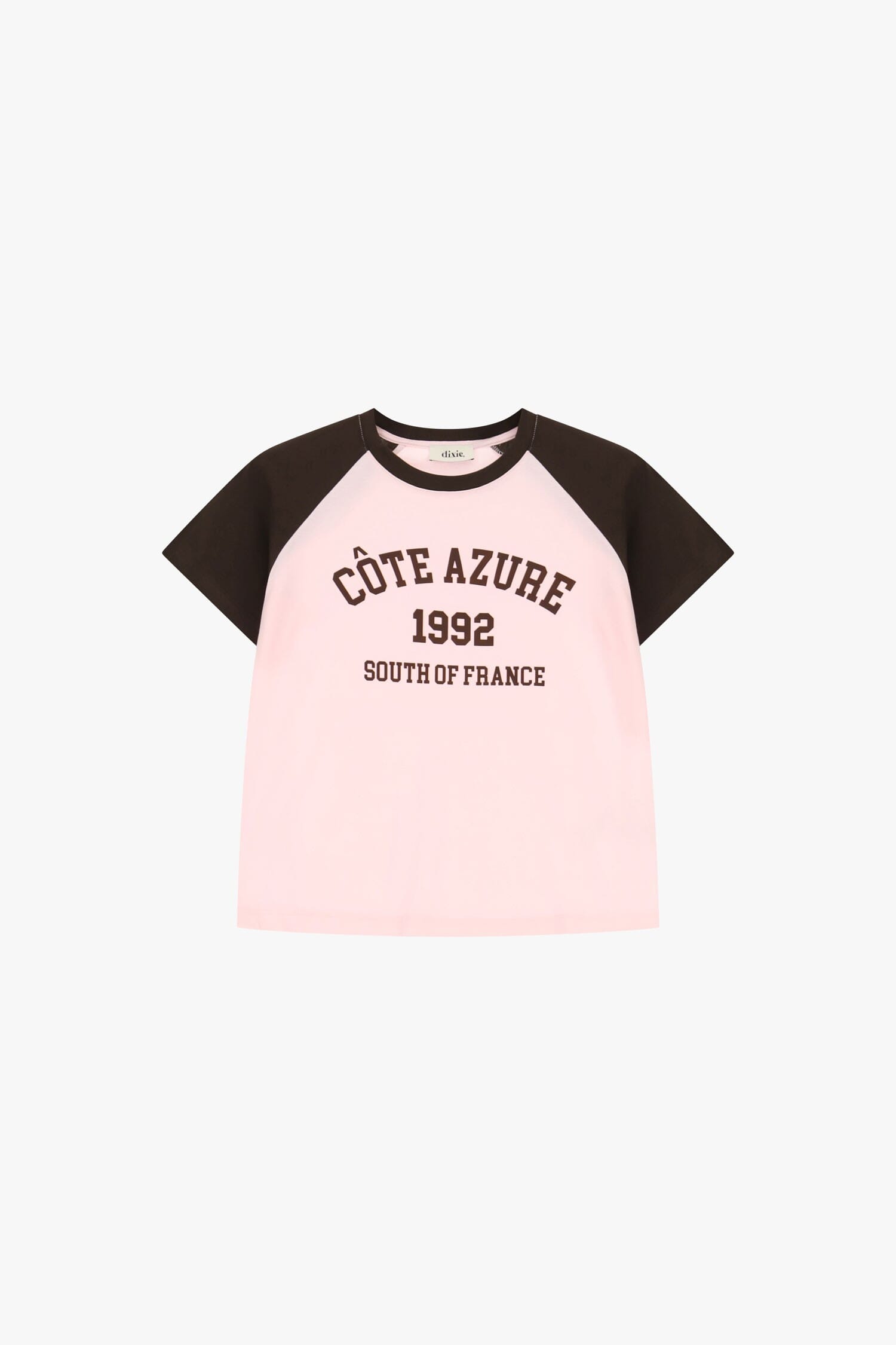 T-Shirt Con Maniche Raglan E Stampa Frontale Dixie