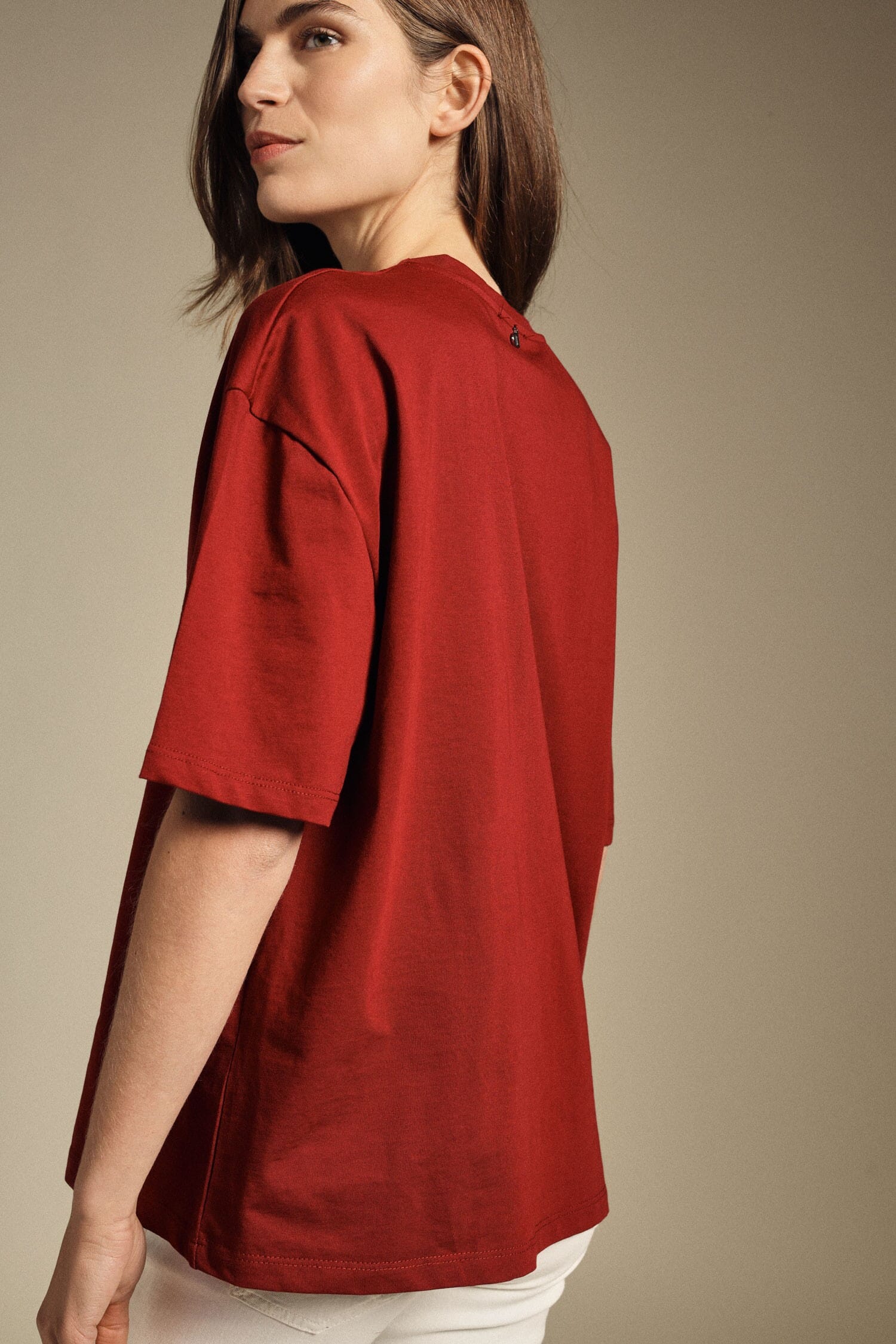 T-Shirt Con Maniche Corte E Taglio Squadrato Dixie
