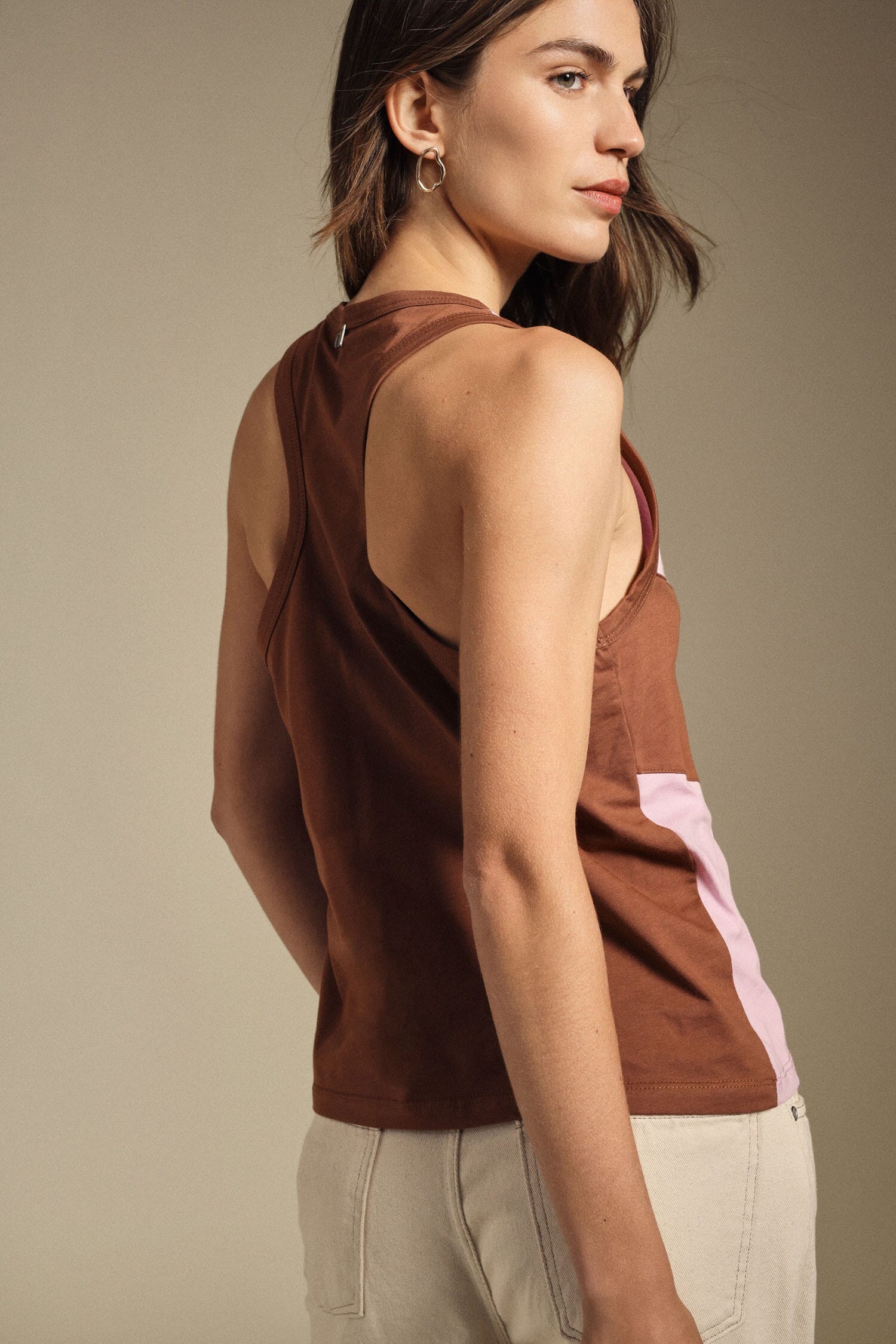 Top Smanicato Con Inserto A V Frontale Dixie