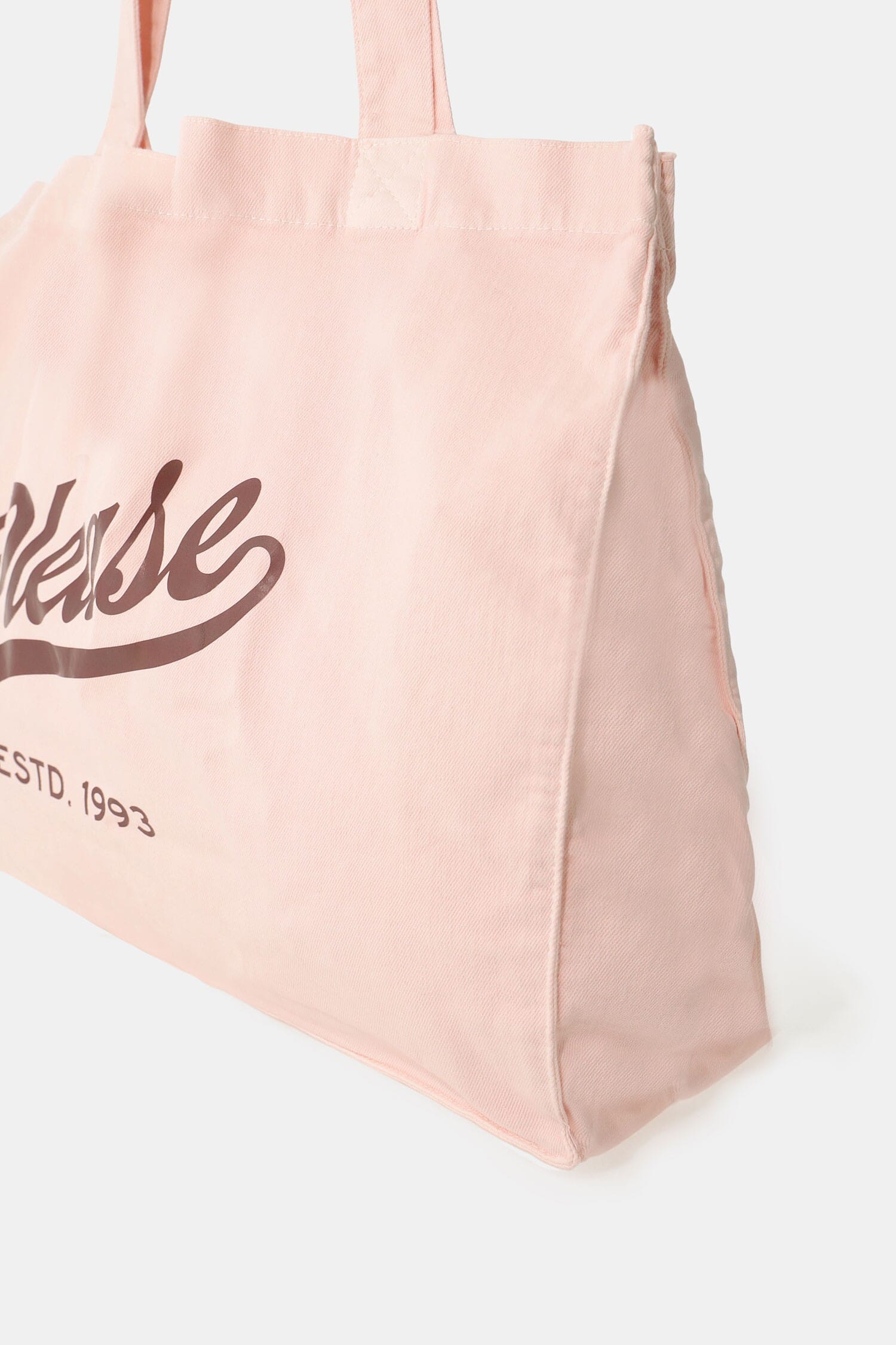 Borsa Shopper Ampia Con Stampa Frontale Please