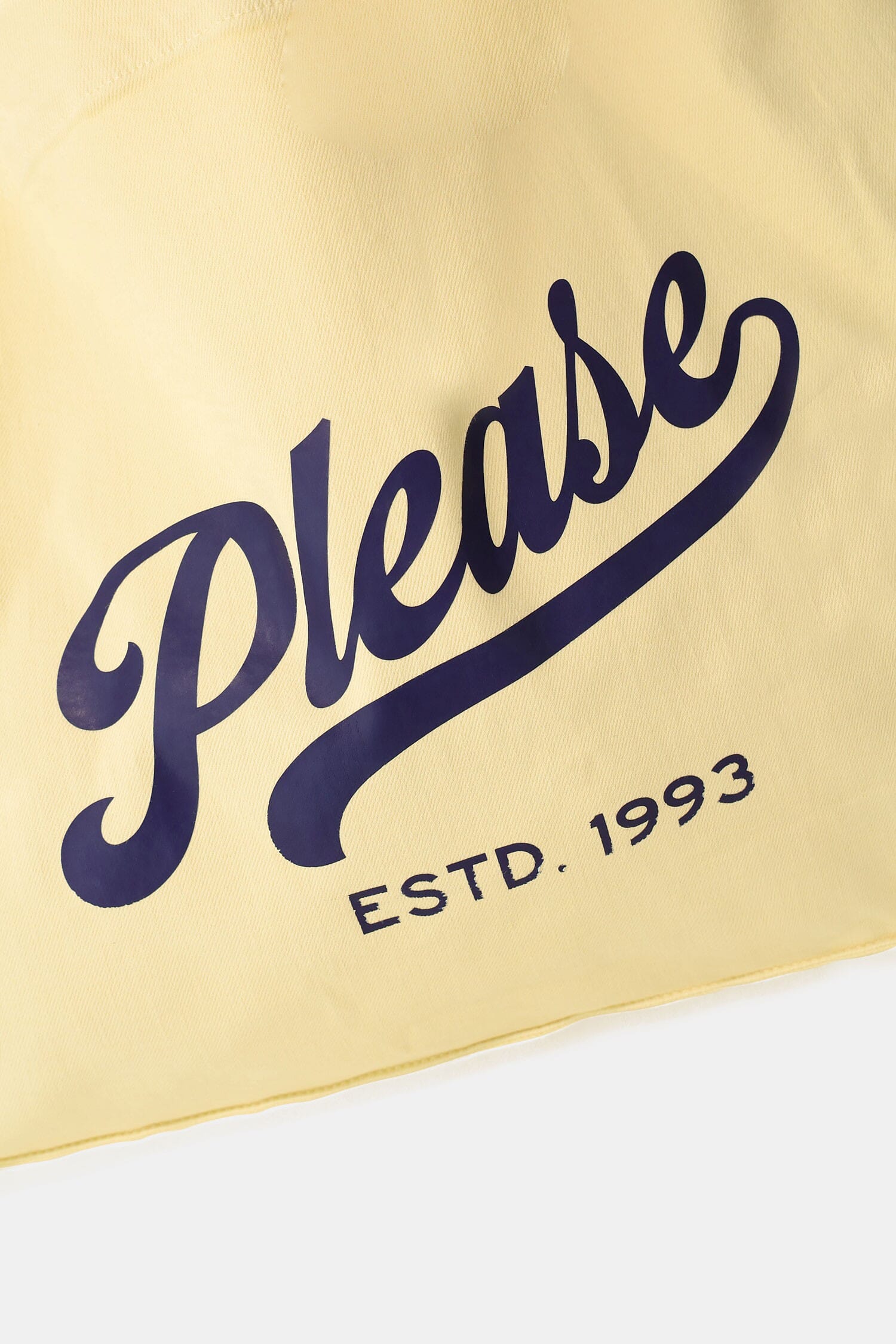 Borsa Shopper Ampia Con Stampa Frontale Please