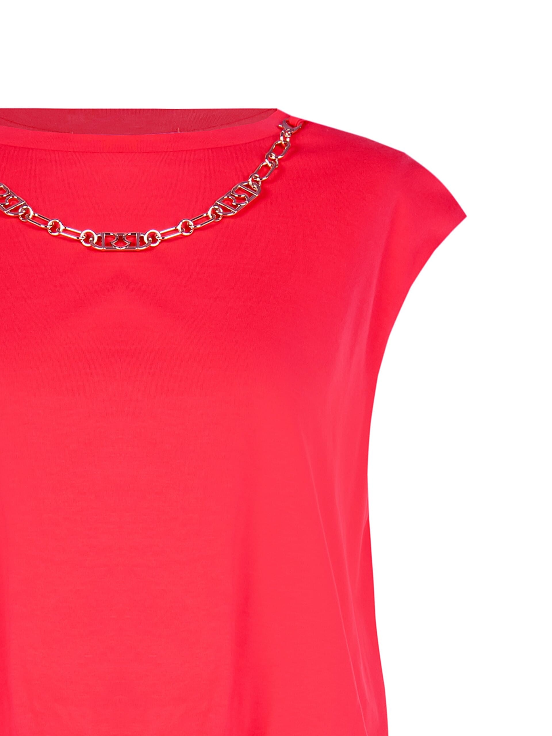 Cotton Balloon Top With Removable Rr Logo Chain Rinascimento