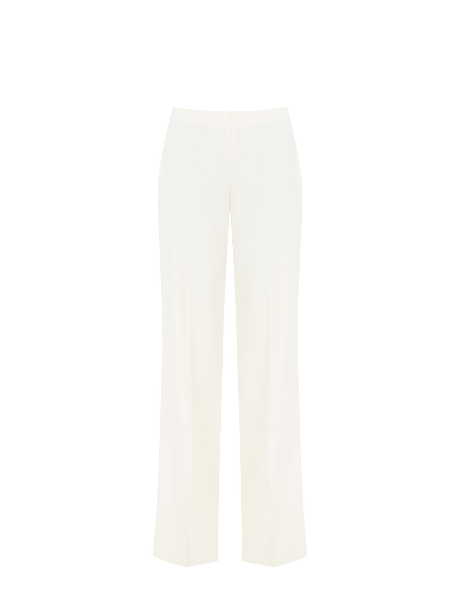 Pantaloni Palazzo In Tessuto Fluido Con Zip Laterale Rinascimento