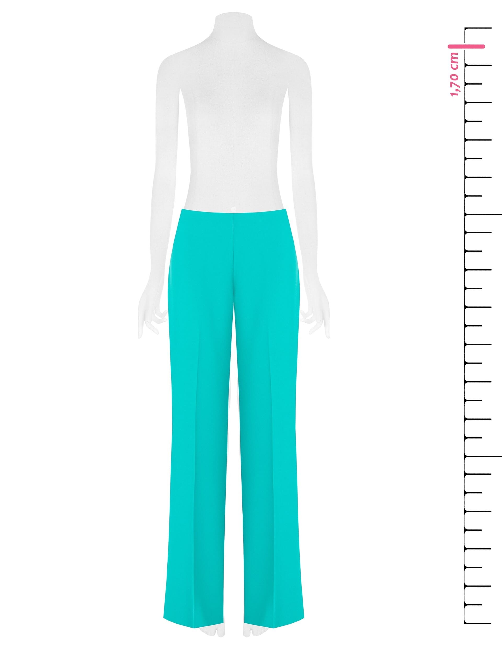 Pantaloni Palazzo In Tessuto Fluido Con Zip Laterale Rinascimento