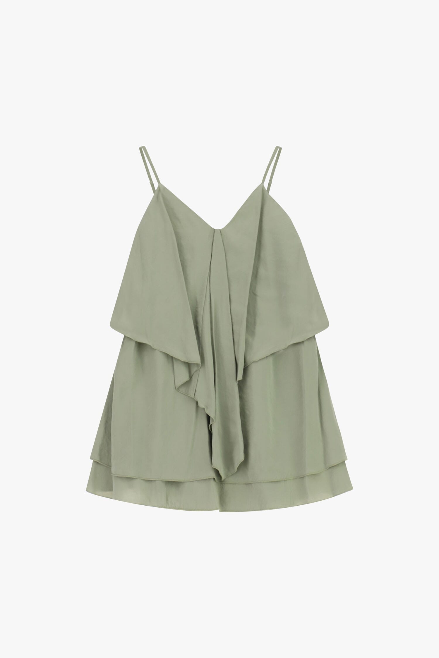 Robe courte à volants et fines bretelles Dixie