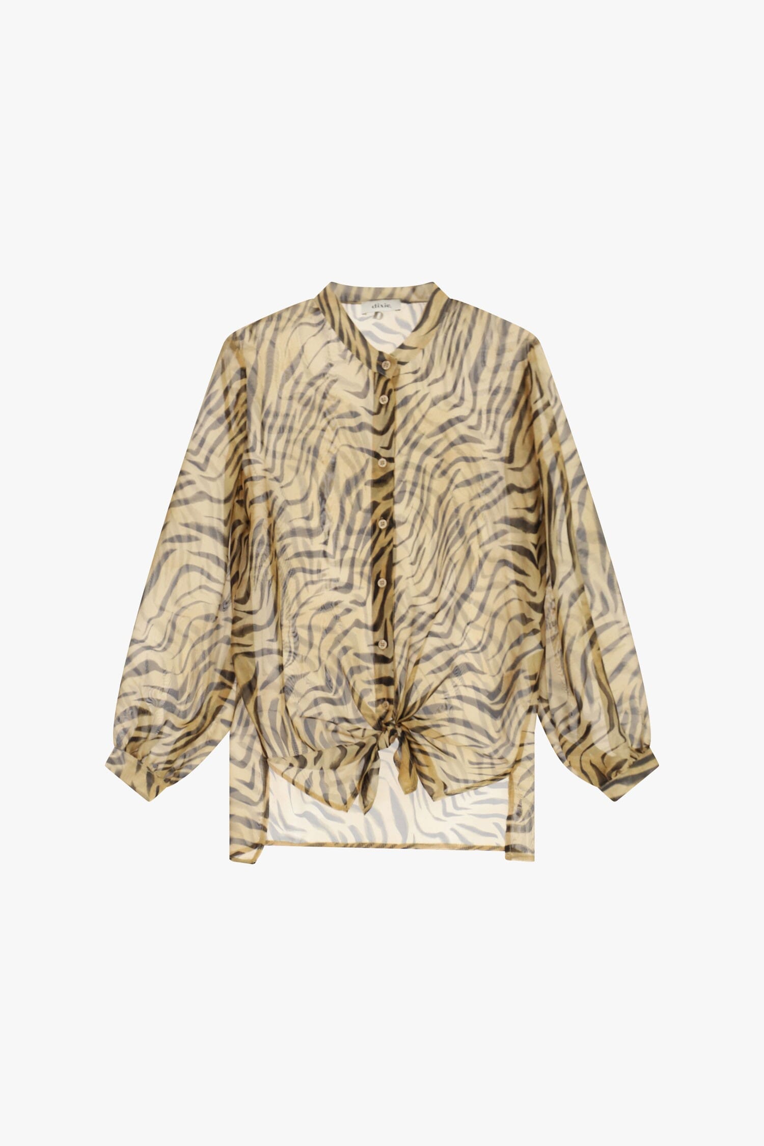 Dixie Animal Pattern Wide Knot Shirt