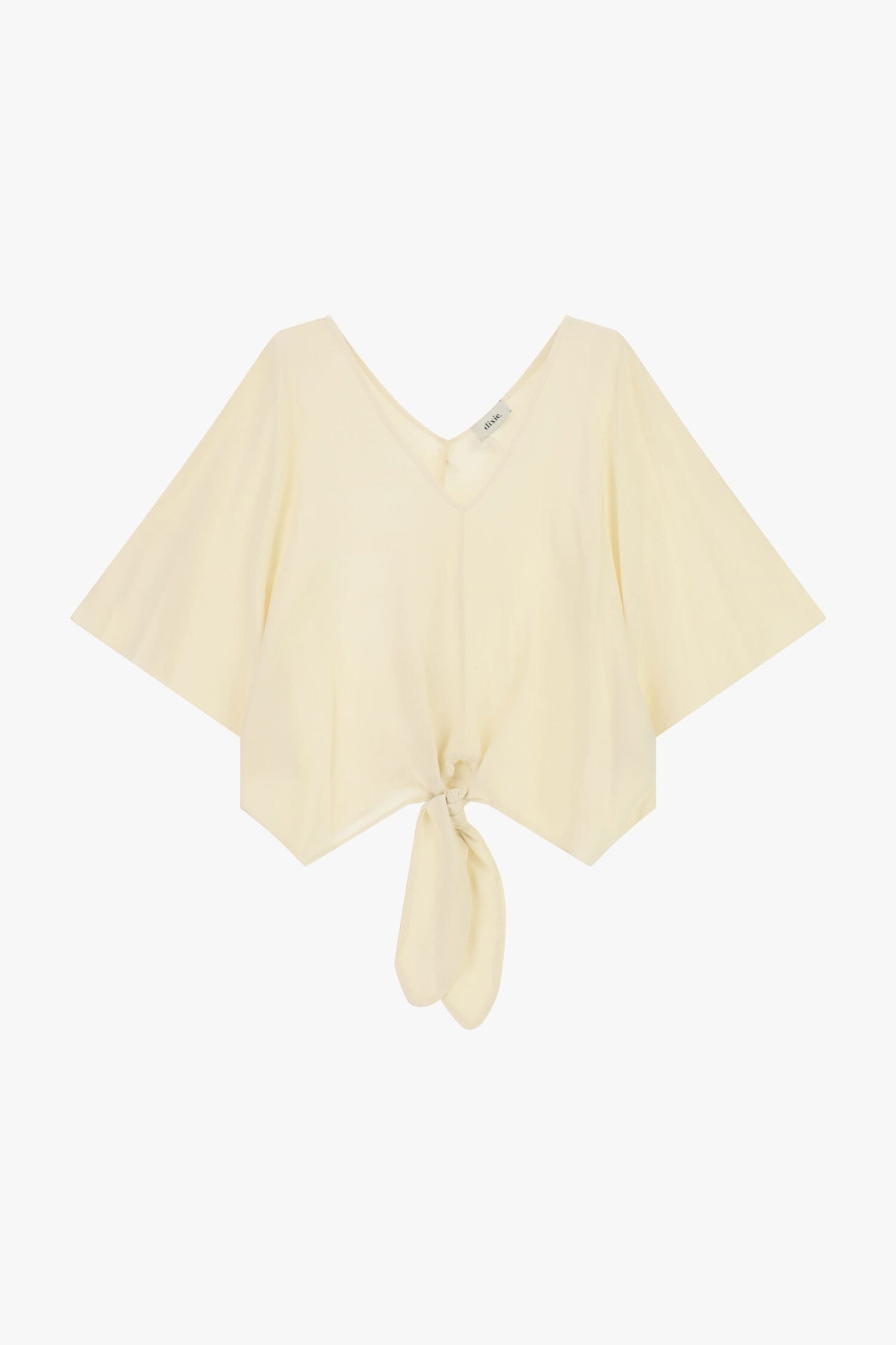 Short Blouse With Front Knot And Wide Sleeves Dixie