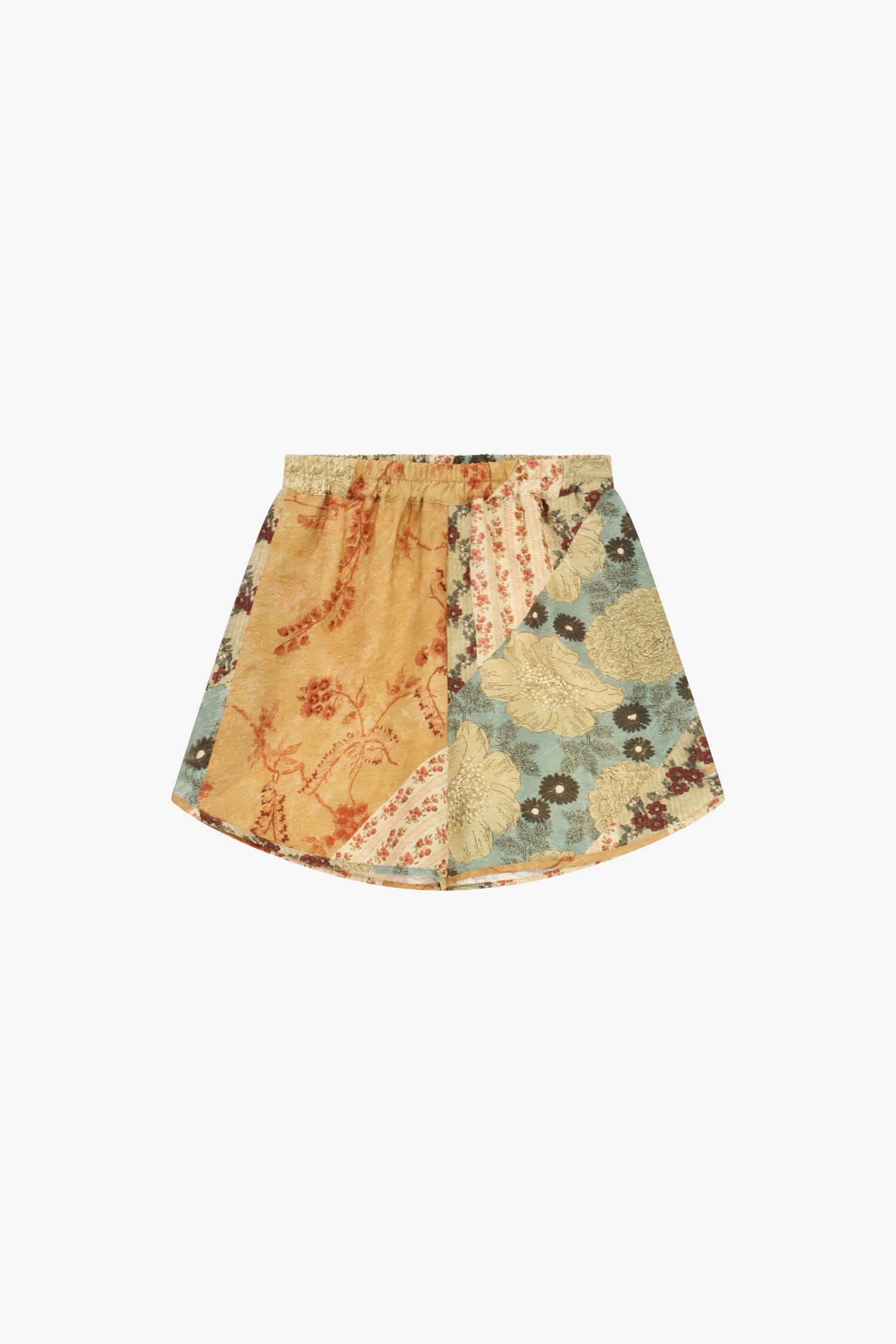 Short à coupe régulière avec imprimé floral en patchwork Dixie