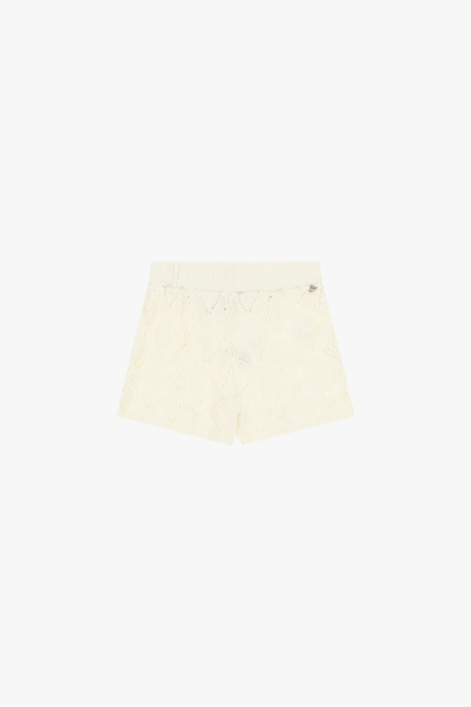 Short en maille perforée avec taille élastiquée Dixie