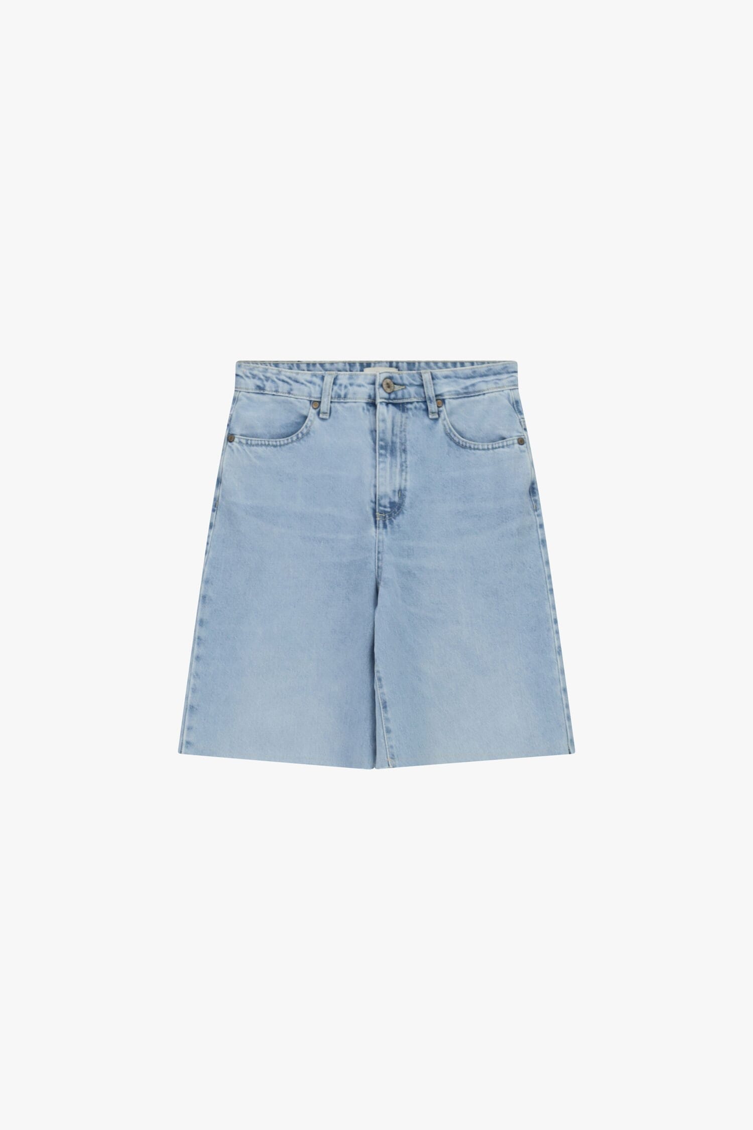 Dixie High Waist Denim Shorts With Five Pockets