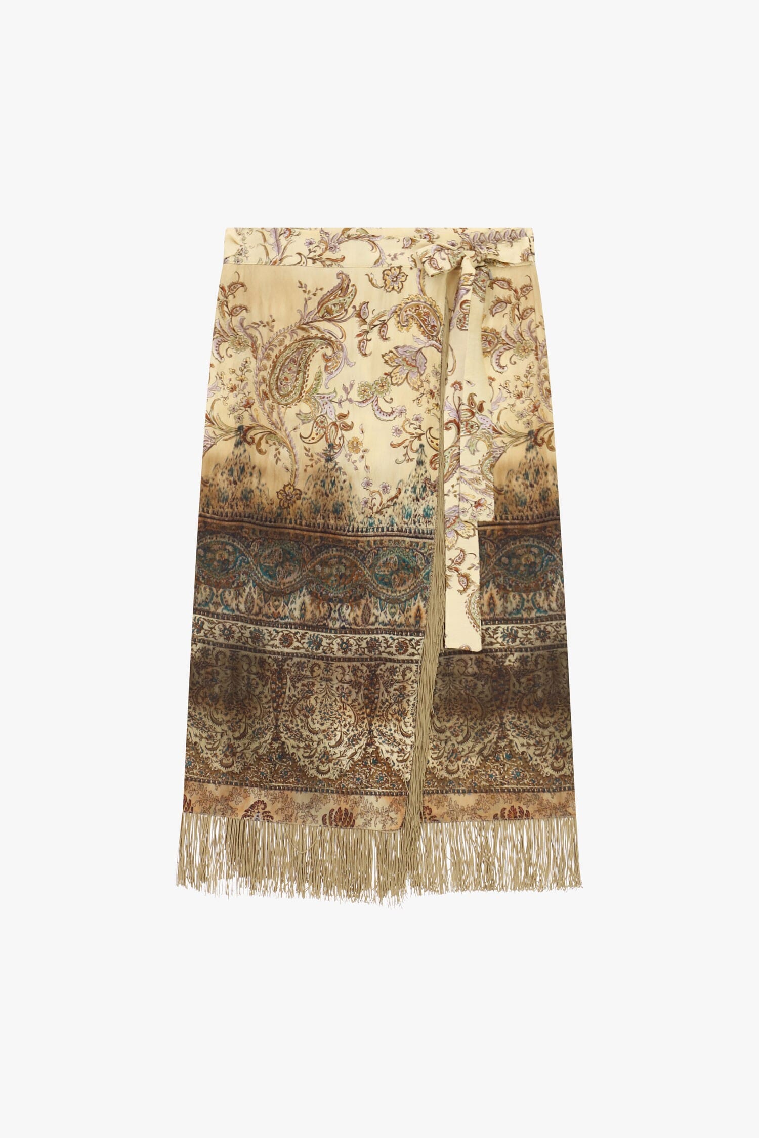 Jupe longue frangée Dixie Paisley