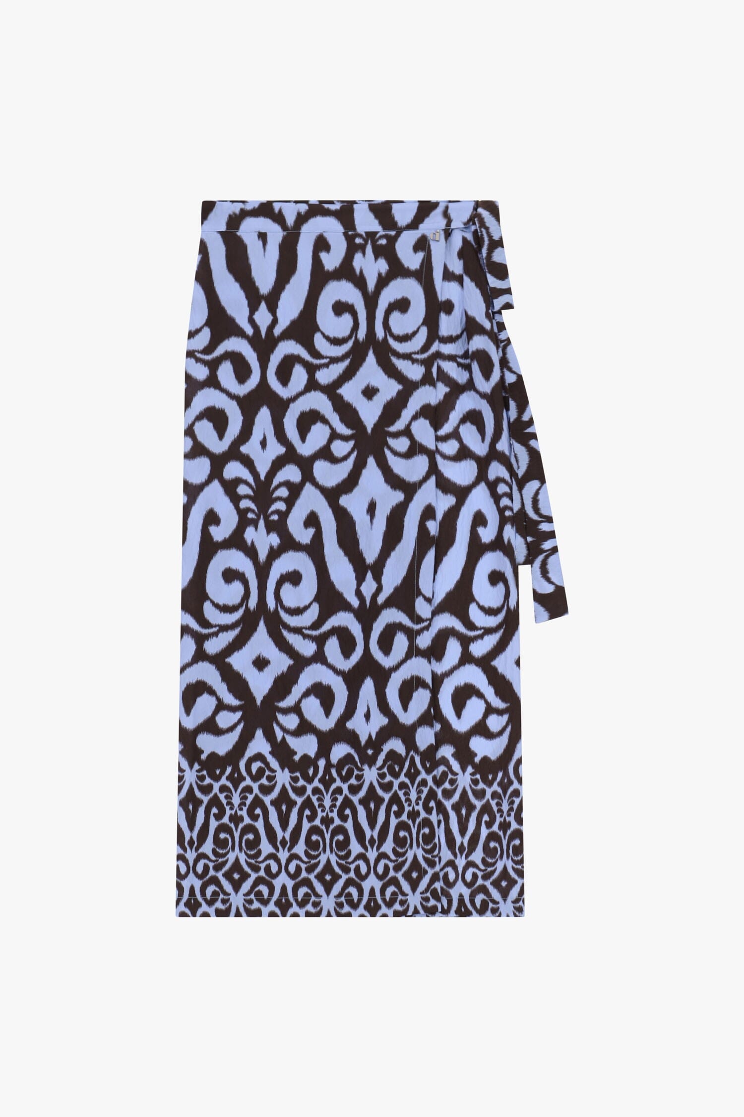Abstract Fantasy Midi Skirt With Dixie Sash
