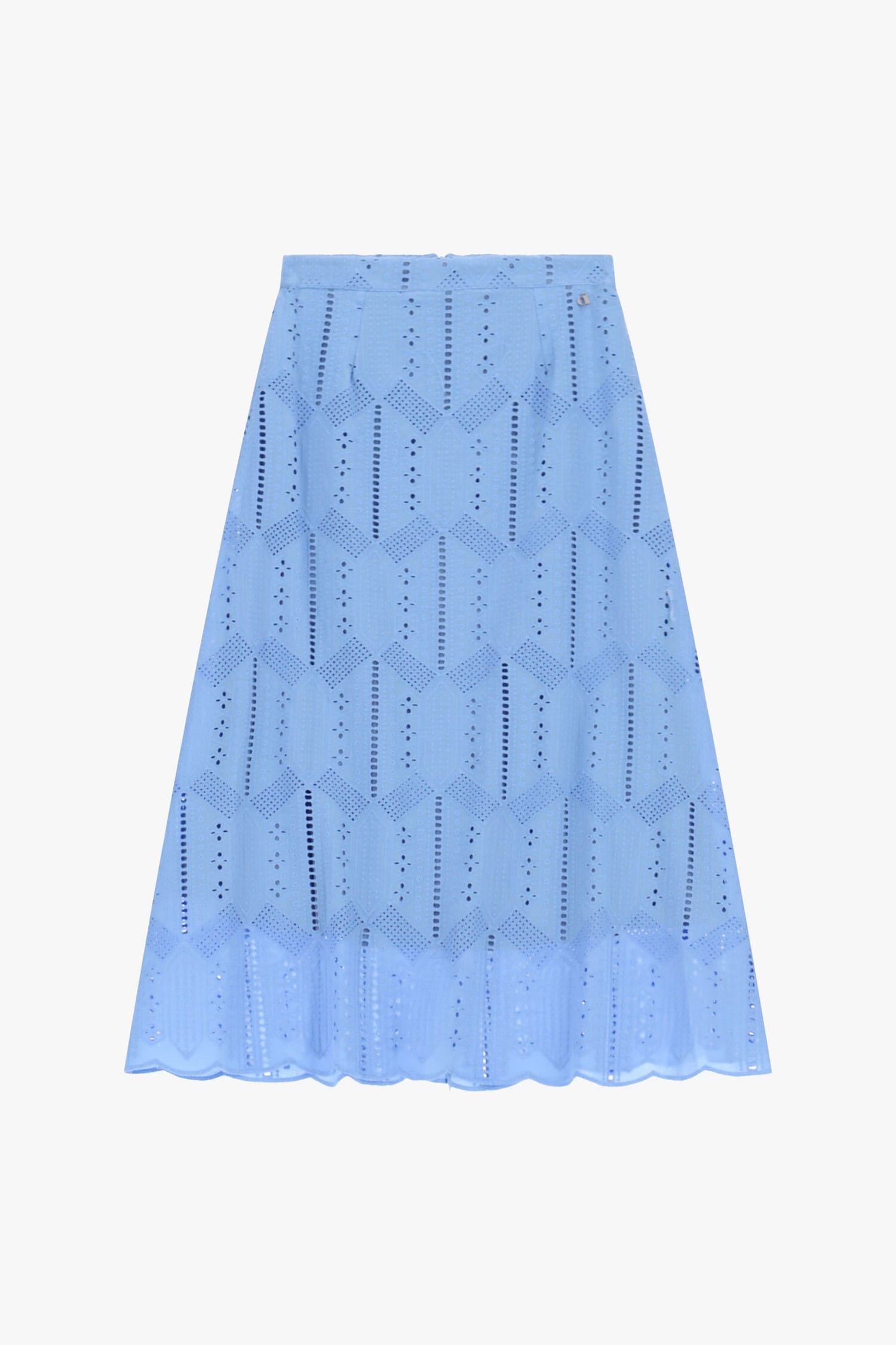 Dixie - Jupe midi perforée à broderies circulaires