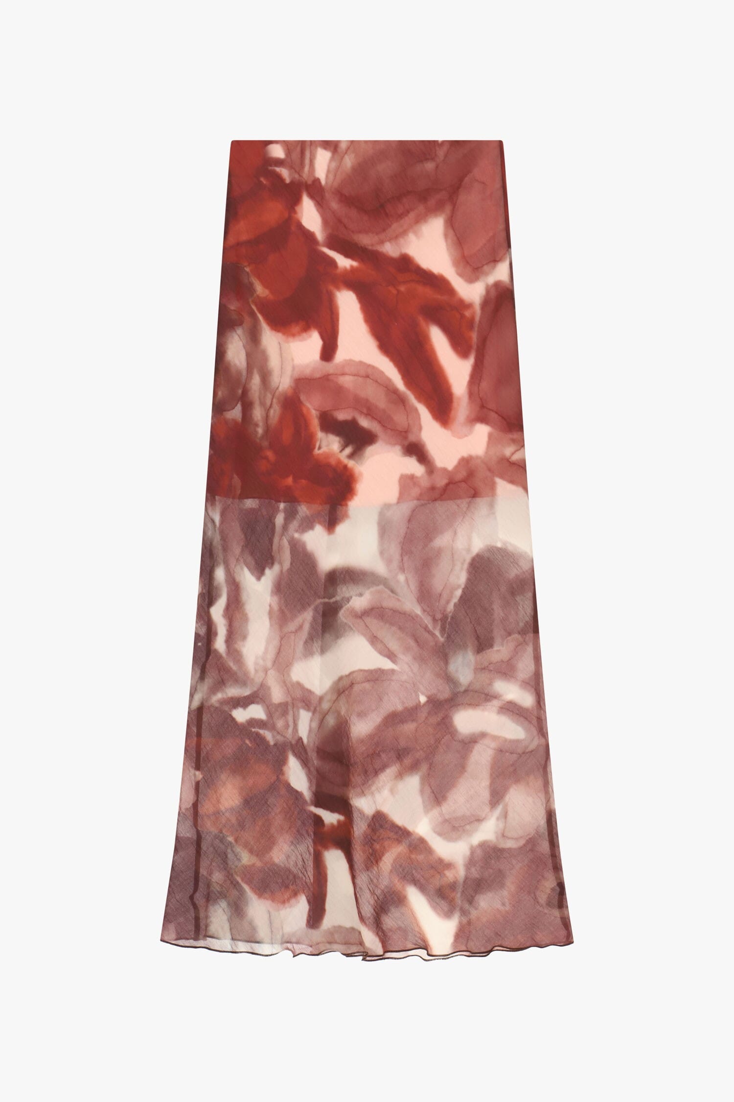 Long Skirt Shaded Floral Print Dixie