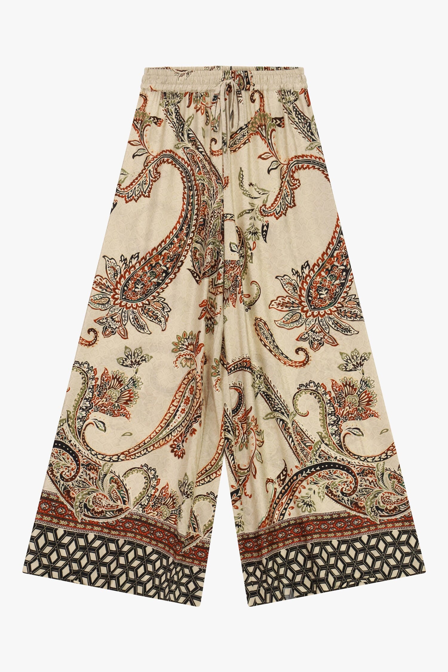 Pantalon Palace à imprimé Paisley et motif géométrique Dixie