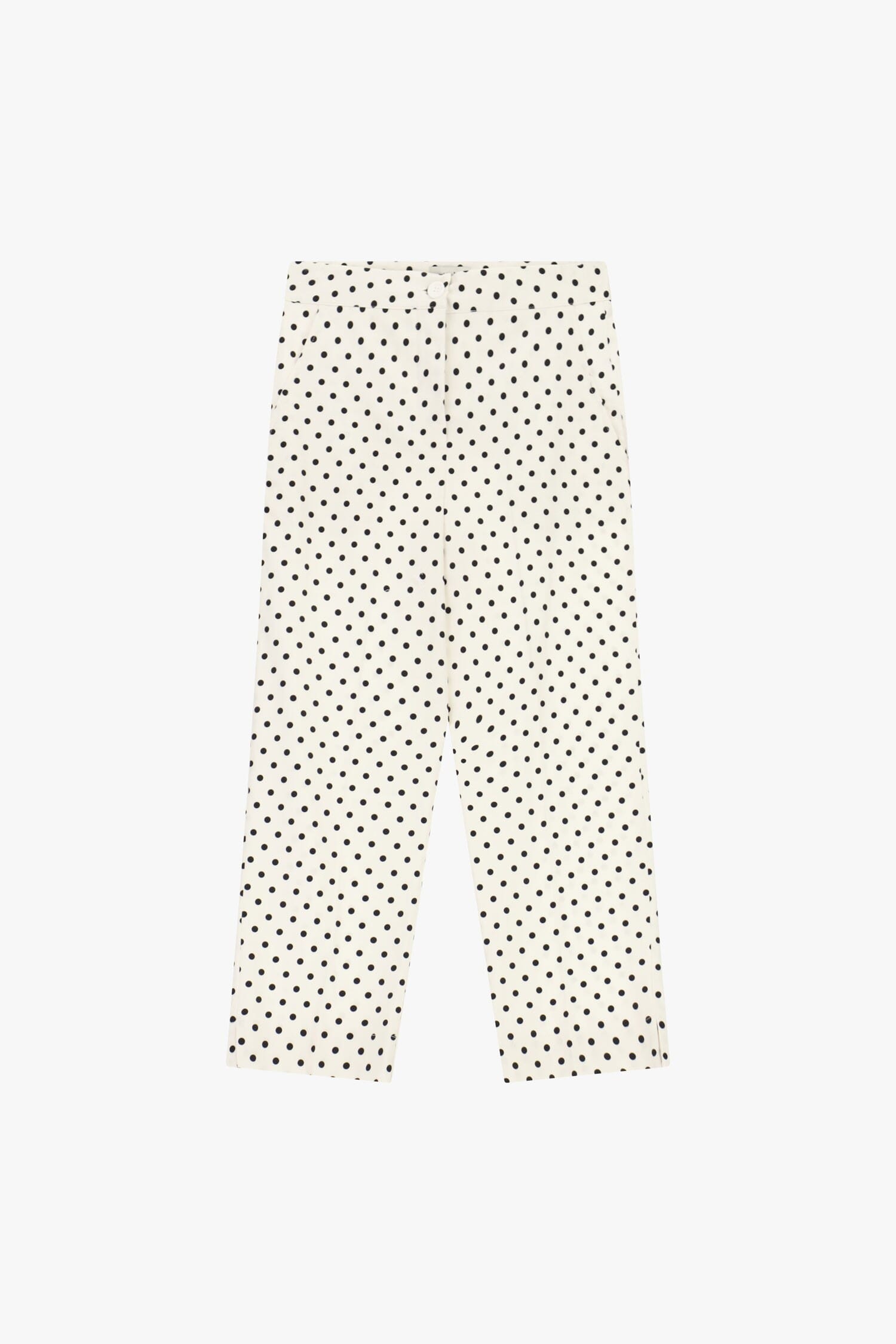 Pantalon court à pois avec taille régulière Dixie