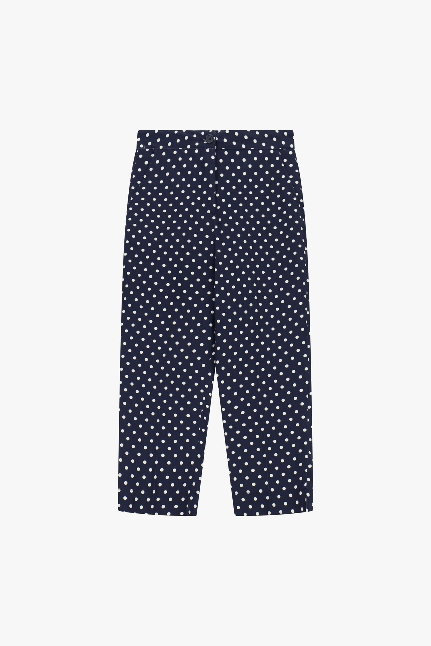 Pantalon court à pois avec taille régulière Dixie