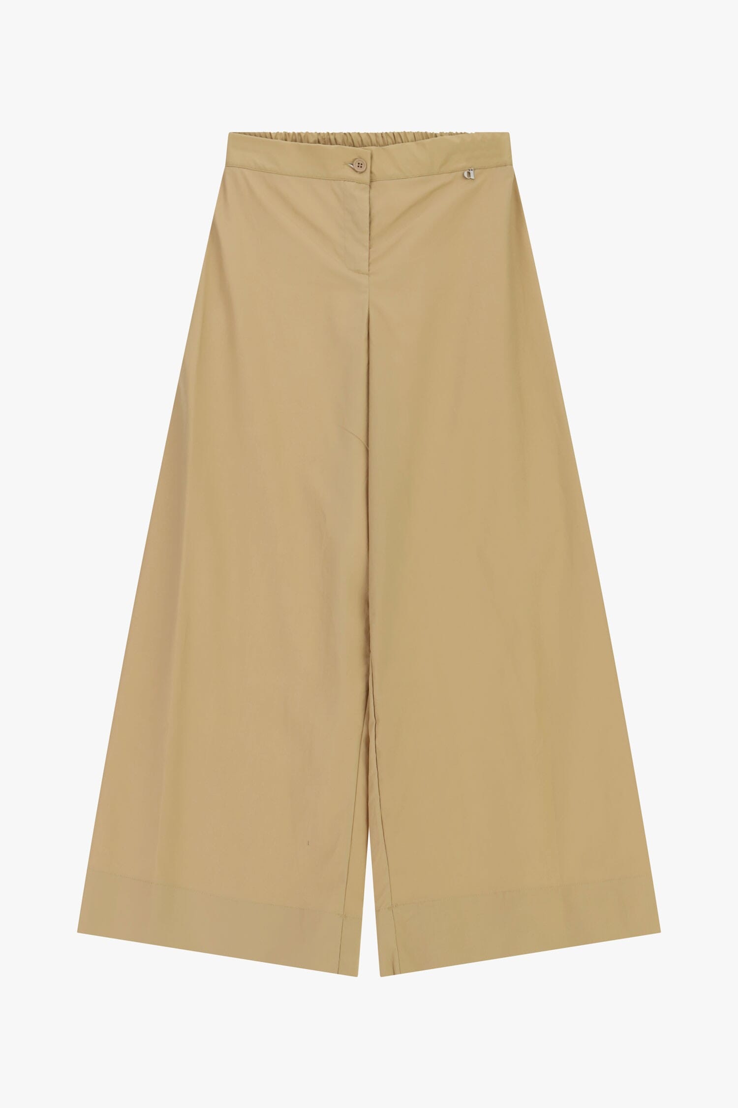 Pantalon palazzo à taille élastique et boutonnage Dixie