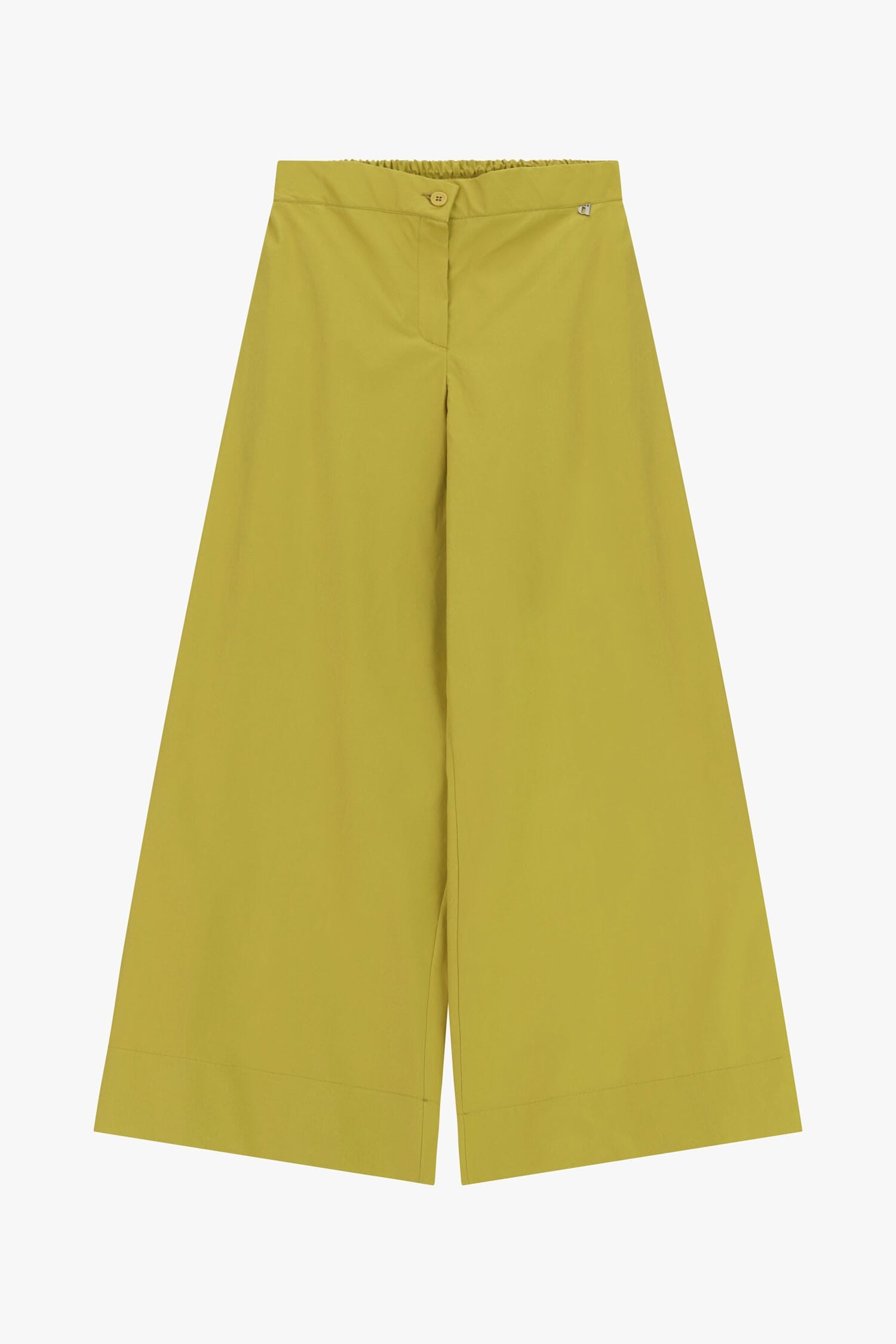Pantalon palazzo à taille élastique et boutonnage Dixie